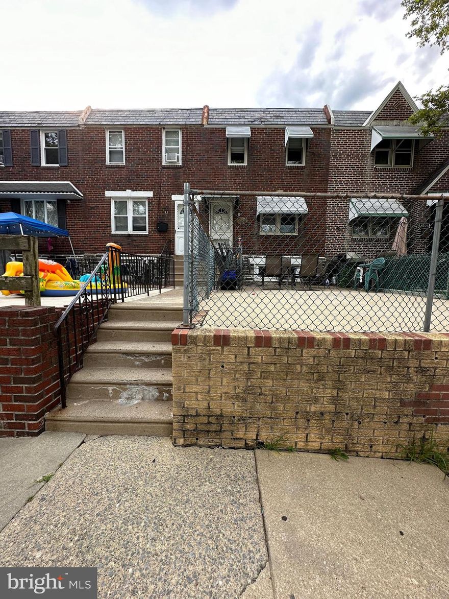 Welcome to 6018 Frontenac Street, a well-maintained home located in the desirable oxford circle section of Philadelphia. This property features 3 spacious bedrooms and 1 full bathroom, offering comfortable living for homeowners or investors alike.
The home includes a full basement, providing ample storage space or potential for additional living or recreational use. Enjoy year-round comfort with central air heating and cooling, a valuable upgrade for city living. Conveniently located close to major roads, shopping, dining, and public transportation, this home offers easy access to everything Northeast Philadelphia has to offer. A great opportunity to own a solid property in a convenient location. Sale is "As is condition " schedule your appointment now and don't miss the opportunity!!!