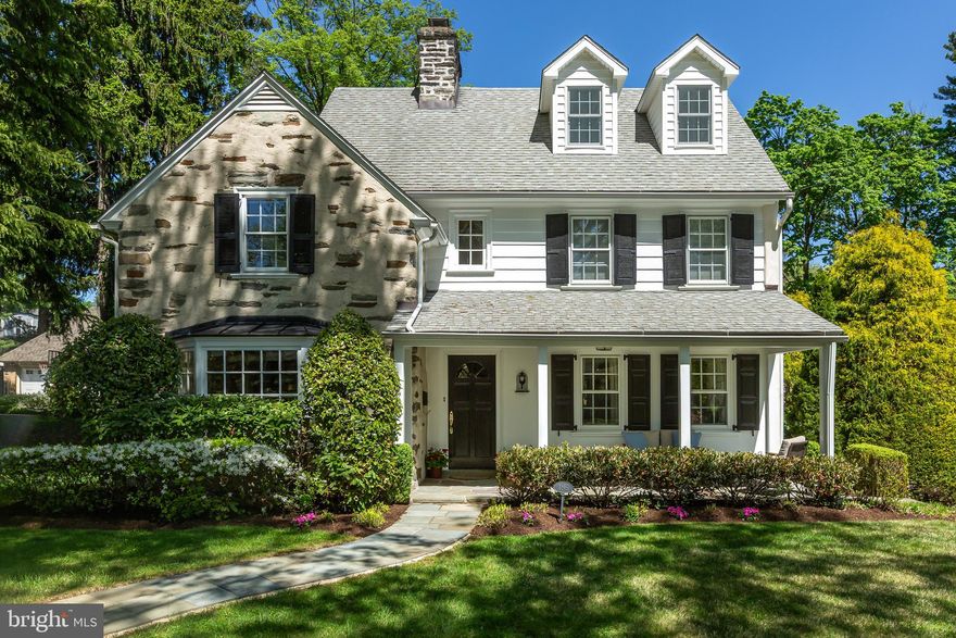 A QUINTESSENTIAL ARDMORE COLONIAL
Welcome to 186 Lakeside Road, a premier 5-bedroom, 4+ bath colonial in a highly sought-after pocket of Ardmore. Thoughtfully updated while maintaining its 1920's charm, this home features an idyllic blend of classic craftsmanship and stylish modern conveniences.

TIMELESS CURB APPEAL
This Main Line colonial has unbeatable curb appeal with a classic stone-and-siding exterior. An  open air parlor invites you to relax and greet your neighbors. In the rear you’ll find a covered side porch looking out over your level, green backdrop.

MAIN LEVEL
The foyer leads to an inviting living room with a wood-burning fireplace designed for gatherings and holidays. Just off the living room is a home office with built-in shelving. The heart of the home is the open-concept chef’s kitchen, featuring ample cabinet space, stainless steel appliances,  a large island with bar seating, and a custom banquette. The kitchen opens to the large family room with a gas fireplace, boasting plenty of natural light thanks to its windows and french doors to the side covered porch. There is a separate, formal dining room framed by a large bay window, perfectly equipped for large family meals and celebration, just off the kitchen. A mudroom with built-in storage and laundry along with a powder room complete the main level. 

ROOM FOR EVERYONE! 
Heading upstairs, you’ll find the oversized primary suite, a spacious and sunny sanctuary with a large walk-in closet and sleek en suite bathroom featuring dual vanities. A second bedroom with an en suite bathroom can be found on this level, perfect for use as an au-pair or in-law suite. Two additional bedrooms and a hallway bathroom complete this level. On the third floor you’ll find the fifth bedroom and a fourth full bathroom, perfectly laid out for whatever bonus space you need: use it as a craft room, hobby space, home gym, or additional home office. Downstairs you’ll find an unfinished lower level excellent for storage.

PARKING & GROUNDS
186 Lakeside features a private driveway as well as a one-car detached garage. The street is quiet, yet friendly, and accessible while remaining private. In the backyard the level, green yard and tree-lined backdrop create the perfect atmosphere for relaxing in nature!

UNBEATABLE ACCESSIBILITY
Enjoy nearby Suburban Square, Wynnewood’s Whole Foods, and the Ardmore or Wynnewood train stations for an easy commute to Philadelphia, NYC, and DC by regional rail and Amtrak service.