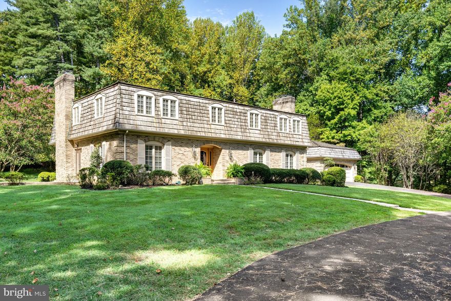 Rare opportunity to own this beautiful custom home nestled in Great Falls on over 5 plus wooded acres*Located at the end of the street, this home is in the cul-de-sac on on one of the prettiest streets in Great Falls, this truly is a private, quiet, and peaceful oasis*Access to this all brick home via circular driveway*With over 4,200 square feet of finished space on 2 levels, with 4 huge bedrooms, and 2 full and 2 half baths, some of the finishing touches speak to the mid-century modern era*The main level boasts a spacious foyer, private office, huge living room with walls of windows, wood burning fireplace and french doors leading to rear and side patios*Steps away is the oversized dining room which overlooks the wooded rear yard through walls of windows*The kitchen features a center island, tons of cabinets, desk area and spacious breakfast area*Adjacent to the kitchen is a large laundry room with lots of storage and cabinets and an additional half bath*The stunning great room has a raised hearth brick wood-burning fireplace with custom wooden mantel and lots of  natural light*The upper levels boasts 4 oversized bedrooms including a master bedroom which stretches from the front of the house to the rear and includes a fireplace and lots of closet space*The master bathroom is retro-charming with jacuzzi tub, bidet, and walk-in tiled shower*The lower level is the full footprint of the house and ready for your finishing touches*Some of the additional features include dual staircases, whole house generator, roof replacement 2010, HVAC York system replaced 2008, additional HVAC replaced within the last 2 years, separate detached 2-car garage with tons of storage, whole house freshly painted, new carpet, new flooring*Great Falls amenities are just a short drive away and this is location is perfect for walking and jogging right at home with its wonderful location with 2 cul-de-sac's*Award winning Fairfax County Public Schools*Home sold in as-is condition - limitless potential for renovation and/or design*