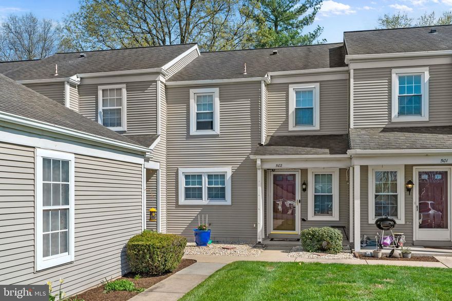 Welcome to 502 Barrington Court- your future slice of paradise in Palmyra, PA! This beautifully maintained property is located in the Rockledge HOA Community, offering convenient location and many maintenance perks! When arriving to the property, you will be greeted to a one-car garage with plenty of storage and an additional parking space in front of the garage. When entering the home, you will find a large entry closet and built in storage under the stairs, as well as a half bathroom down the hallway. Off to the left you will find a spacious kitchen with updated appliances (2021) and countertops (2021). You will then enter the open concept living room/dining room area (with a fireplace), which leads to the back patio and outdoor storage/utility closet. Check out the amazing, secluded view from the back patio! Headed upstairs, you will find the primary bedroom and attached, fully renovated full bathroom! Attached to the full bath is a renovated laundry room (Washer and Dryer replaced in 2018)! Down the hall you will find a large second bedroom! Property features a brand new gas furnace, HVAC system, and hot water heater (2023). Come check out this beautiful property- you won't want to miss it!!