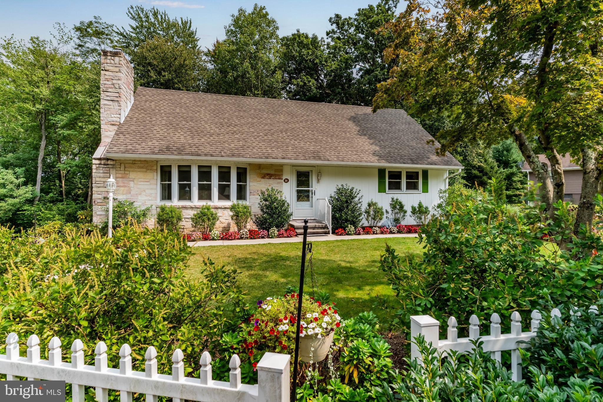 Storybook charming Cape Cod ! You will be impressed with the idyllic feel once you park your car in the driveway. It has been so meticulously maintained and enjoyed! Sellers hate to leave the beauty of the gardens and bounty of the land. There is handicap accessible ramp at the side door leading to an office or could be a small bedroom, adjacent to the laundry and half bath. The front door takes you into the cozy living room where the warm gas fireplace and bay windows with much light invite you to just relax!. The large dining area has an open feeling due to the light from both the living room and the lovely sunroom with all its windows, or call it the family room that can accommodate a sectional and another table for games or more guests. The kitchen has been updated and very efficient with few steps in the cooking “triangle’ - so cheery and bright that you will not feel as if stuck slaving in the kitchen.! The primary bedroom is on the main floor with a walk-in closet and bathroom. Upstairs are two bedrooms with lots of closet spaces and a full bath in the hall between featuring a shower stall and tub. The full unfinished basement has 3 individual rooms- one is a workshop , one for storage (large deep freezer chest included) and shelving. Another room was the original laundry room and sink. The garden room has a sink, outdoor access, shelving and space for all your garden tools and equipment. The single car garage is accessible via the basement. Did I mention the small deck off the sunroom has a small raised bed garden and steps to the back yard where you will see deer for sure? IF gardening is not your thing, the yard could become just grass! Serenity and peace! Gettysburg 17 miles, I-81 Scotland exit 6 miles.