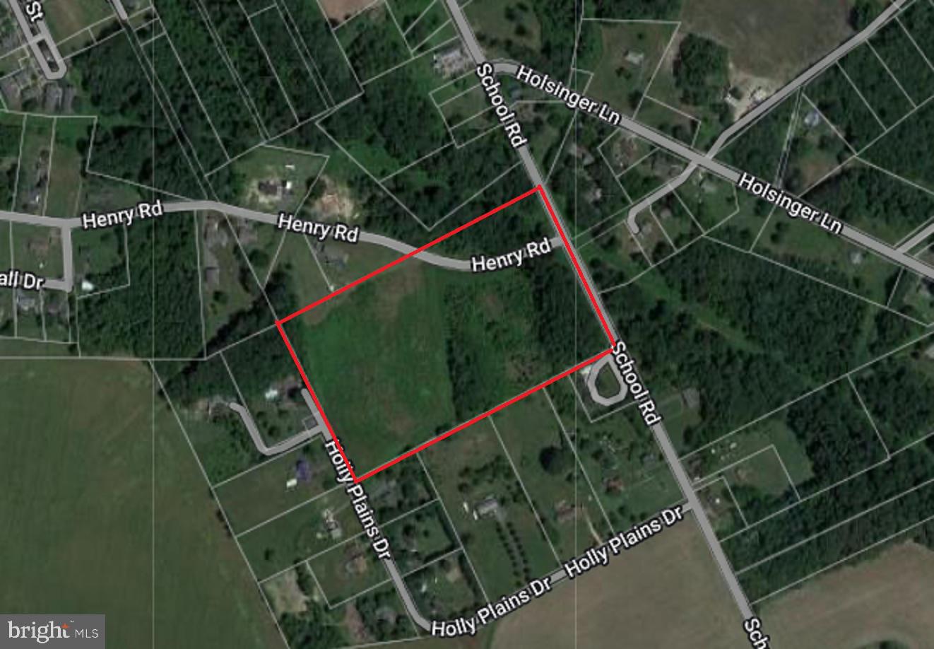 This great property offers over 16 acres of level land with frontage on three roads: Central Avenue, Henry Road, and Holly Plains Drive. Zoned R1, this lot presents endless possibilities—whether you're looking to hold, subdivide, or develop. Located just outside the Ridgely city limits and within close proximity to the town center, this property is ideally positioned for future growth. With nearby lots under an acre selling for $130K, this is a rare opportunity for subdivision and development. Don't miss out on this versatile and highly promising piece of real estate!