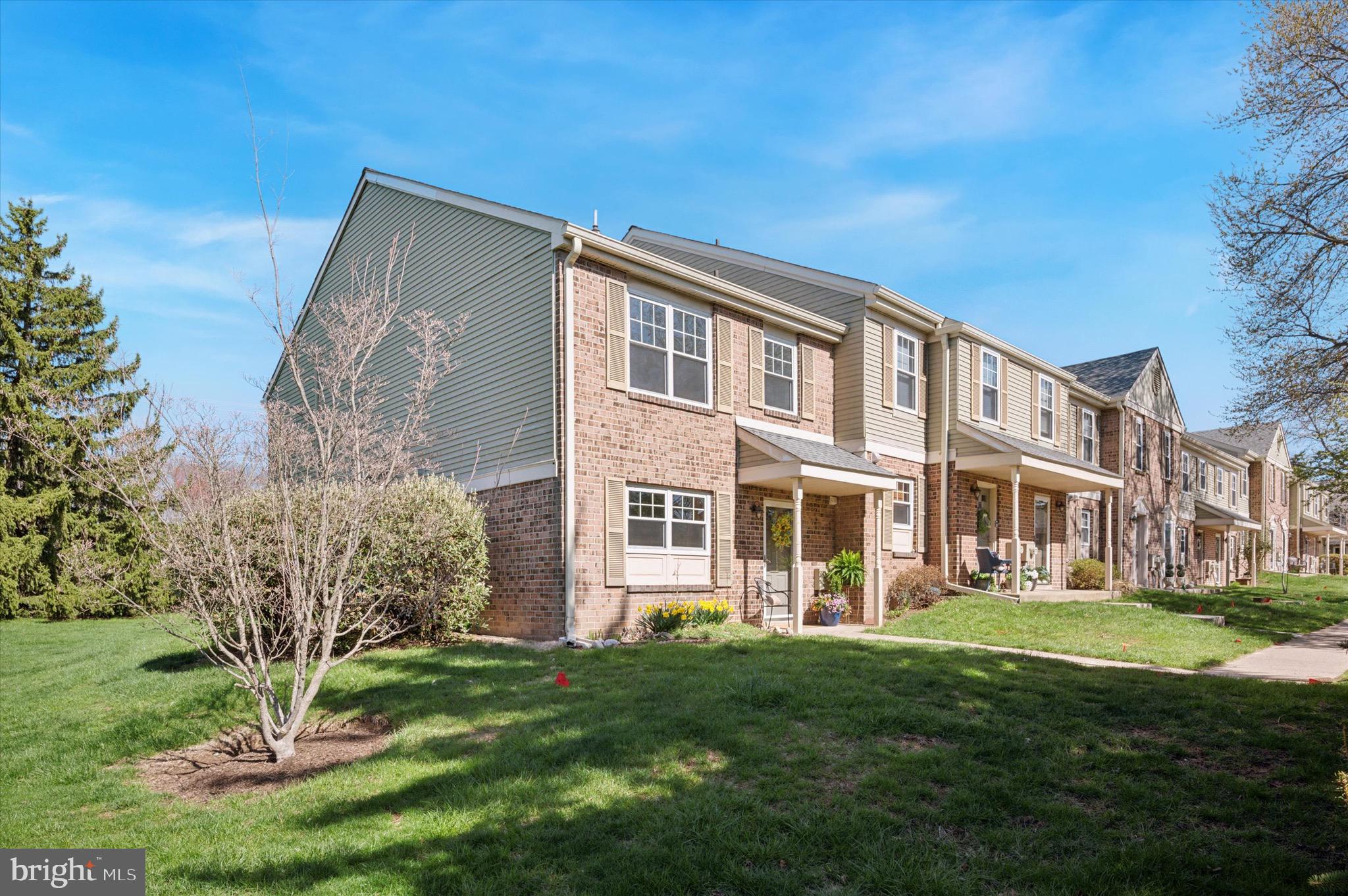Welcome to this lovely end-unit townhome in the Oxford At Blue Bell community, where you'll find tons of fantastic amenities: pool, tennis courts, basketball courts, playground, walking trail, fitness center, community room, dog park, & pond! Located in Wissahickon School District, this well-appointed home is move-in ready, featuring new hardwood floors, new carpet upstairs, new washer/dryer, new refrigerator, and is freshly painted throughout! The main floor has a fantastic open layout with plenty of room for all of your furniture. The kitchen features wood cabinetry, granite countertops, and a roomy peninsula for extra seating and prep space. The bathrooms have neutral finishes, perfect for your finishing touches. A very valuable update was done in June 2022: brand new HVAC system! Schedule your appointment now, and make this home yours, just in time to enjoy the pool all summer!