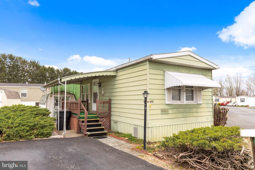 Affordable living in Triple J Mobile Home Park - 55+ Gem!
This cozy well-loved single-wide is packed with charm, comfort and opportunity! This 2 bedroom, 1 bath mobile is move-in ready and waiting for you to call home. Central air to keep you cool all summer long, freshly filled & serviced propane take, spacious eat-in/country kitchen, relaxing covered deck for enjoying peaceful sunsets. Nestled in a quiet rural setting, just minutes from Lancaster County's favorite attractions, shopping, and everything you need - this home gives you the best of both worlds: peaceful living w/ convenience right around the corner! Washer, dryer, refrigerator included. Two private parking spaces for your convenience.