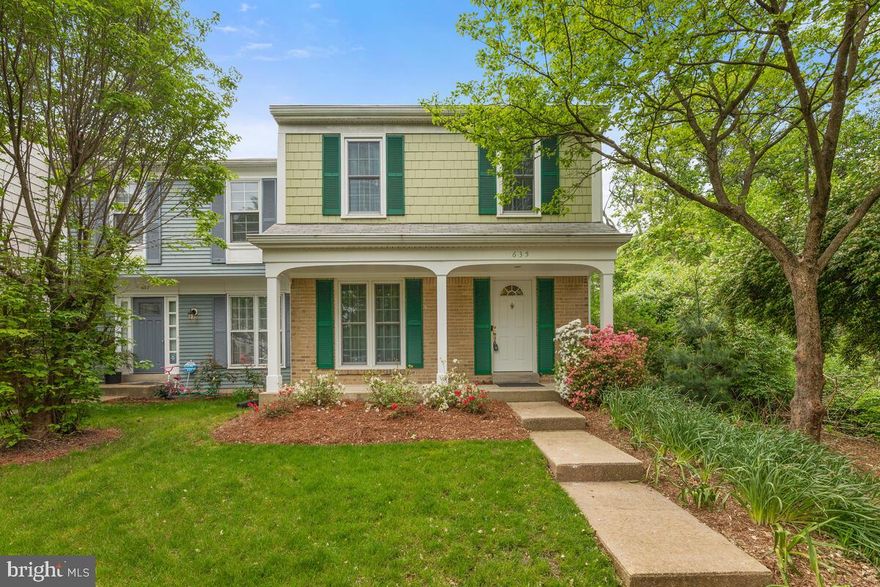 Meticulously maintained doesn't even begin to tell you about this beautifully improved and well-maintained home! First, you'll own the Solar Panels w/25 Yr. Warranty. Check utility cost ($8.50/mo. to PEPCO)! Primary, Hall & Powder Room redone 2020.  H2O just replaced w/quality energy star. Fresh paint inside & out so you won't have to do a thing! Beautiful wood floors on entire main level. Newer appliances, roof, and windows. Gutter guards & extra insulation in attic. Beautiful cabinets topped with granite. Flooded with natural light inside and surrounded by trees outside, you'll enjoy privacy on your Brazilian Hardwood Deck w/Fortress Railings. Patio & Shed below. Extensive landscaping. NE Consortium for school choice, but Blake HS is designated. Check the disclosure documents online for details on all the extras packed into this End Unit Townhome. STUNNING! Open Saturday , 1-3, so you can enjoy Mother's Day.