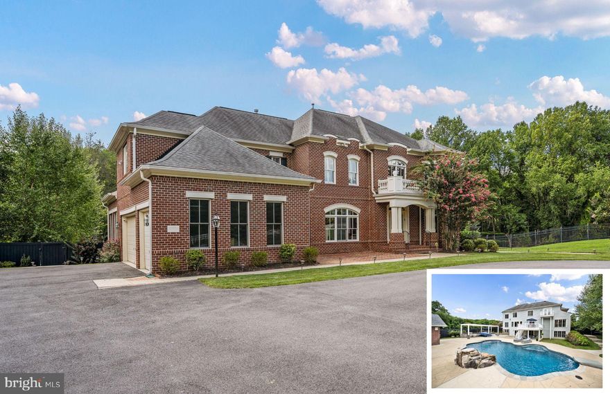 Welcome to the this spectacular entertainers estate! Situated on a private cul-de-sac offering luxury and tranquility on 2 acres, backing up to acres of forest conservation. This property is designed for both elegant living and grand entertaining.

As you enter the main house, you’re greeted by cherry oak hardwood floors and a grand foyer with granite tile. The main level offers a blend of formal and casual spaces, including a study with custom cabinetry, a formal dining room, and a family room centered around a gas fireplace. The gourmet kitchen, complete with a breakfast area, flows seamlessly into the living spaces, creating an ideal environment for gatherings. From the living room, step out onto the composite deck that overlooks the backyard oasis.

Upstairs, the expansive master suite is a luxurious retreat, featuring gold leaf ceiling, his-and-her closets, a spa-like bathroom with a steam shower system, and a private deck with serene views of the pool and backyard. Four additional bedrooms, each with custom-built closet organizers, and three full bathrooms provide ample space for family and guests.

The lower level is designed for entertainment, with a walk-out to the pool area. It includes a bedroom, full bath, billiards and recreation area, wet bar, and a theater room with stadium seating. The home gym and extensive storage complete this versatile space.

The outdoor area is a true sanctuary. The heated saltwater pool is a centerpiece, featuring color-changing underwater lights, a rock fountain, diving rock, and two shallow walk entries. The pool area is complemented by a built-in umbrella holder, a stone fire pit, and an outdoor shower, complete with a 10 seater hot tub. The covered outdoor kitchen includes a Wolf gas grill, stainless cabinets, a mini-fridge, and granite countertops, and built in bluetooth Sonos speaker system makes entertaining al fresco a joy. The under-deck area is thoughtfully covered, providing shaded seating for those hot summer days

The separate pool house built in 2017 is a self-contained living quarter set up as a 1 bedroom guest house with about 1,000 sqft. There is tile flooring throughout, a bedroom with laundry and custom closet organizers, and a living room-kitchen combo. The modern kitchen includes Euro-style cabinets, granite countertops, and black stainless appliances. The luxurious bathroom features a 10' x 6' steam shower with heated floors. The pool house also offers a dedicated HVAC system, security system, Wi-Fi router, and Sonos wireless sound system with built-in speakers inside and outside by the pool. A separate entrance basement provides additional storage.

The property is equipped with modern conveniences, including high-speed internet with Verizon Fios, a home security system, Ring exterior cameras, and an intercom system. Custom plantation shutters, drapery, and stain-resistant carpeting in the basement add to the home’s luxurious feel. The three-car garage includes built-in storage shelves for added convenience. The main house has a whole home generator.

16604 Norbeck Farm Drive is more than just a home; it’s a private oasis where luxury, comfort, and natural beauty come together to create the perfect living experience.