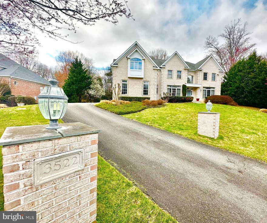 Welcome home!  The home displays luxury from the moment you pull into the driveway with the lighted pillars greeting you and well manicured, lush landscaping.  Located on a quiet cul-de-sac with a easy access to Rt. 50, 66, 123 and an abundance of shopping and dining at Fair Lakes and Fair Oaks Mall.  Enter the home to find a 2-story foyer, extensive crown molding, chair rail, wainscoting and hardwood flooring throughout the main level. The hardwood floors were just sanded and refinished in March. The main level features 10' ceilings, a formal dining and living room area, a study with an abundance of shelving and half bathroom.  Beyond that make your way into the 2-story family room with a wood burning fireplace appointed with a stone wall and gorgeous wall of windows surrounding it.  Into the kitchen find a large island, wood cabinetry with upgraded hardware, stainless steel appliances, recessed lighting, under cabinet lighting and decorative backsplash.  A nearby catering kitchen makes entertaining a breeze in this home.  The window filled sun room offers a tray ceiling and access to the backyard offering a low maintenance Trex deck with brand new support beams.  A unique gazebo is equipped with a ceiling fan and wired with gfci outlets, internet and an electric fireplace that conveys. Back inside find your way up the hardwood stairs to 9' ceilings, two large bedrooms connected by a Jack-and-Jill bathroom along with another bedroom offering an ensuite bathroom.  Continue around the unique catwalk to find a lavish primary suite equipped with a tray ceiling, recessed lighting, crown molding, dual custom walk in closets, primary bathroom featuring high ceilings, dual vanities, large soaking tub, separate shower and ceramic tile.  Down to the basement, discover two additional bedrooms, a full bath, large recreation room with full bar, bonus room and walk up access to the backyard.  All window treatments convey.  The HVAC was replaced in 2022. This home is a rare find!