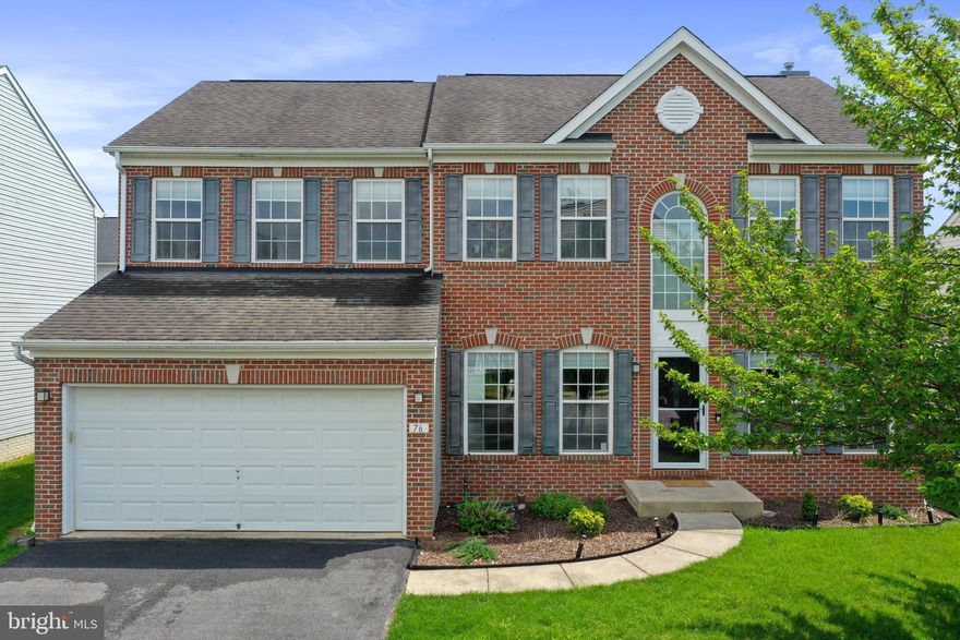 Located in Shenandoah Springs, this brick front 4 bedroom, 3 and half bath colonial has much to offer. Open floor plan flows nicely throughout with luxury vinyl plank on main level, kitchen with new appliances, new HVAC and water treatment system. Separate oversized dining room adjoins kitchen. Family room and kitchen opens to a staircase to upper level with a window for natural sunlight.  Upstairs features 4 bedrooms with a balcony overlook to the front door. Oversized owners suite has 3 large windows, large walk-in closet and bath with soaking tub, shower stall and double vanity. The 3 additional bedrooms have Alexa switches. Basement is fully finished with a full bath, recreation room with plenty of storage and a walk-up  basement. Backyard has vinyl fencing, a patio directly off from the kitchen. Gazebo on patio conveys. This home is  conveniently located off of Rt9 and 340 and close to MARC train. Perfect for commuters and close proximity  to local shopping and dinning. This home won't last long! Schedule your time to see today.