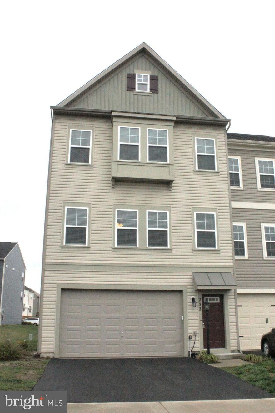 End unit in the premiere Snowden Bridge community.  Featuring 3 bedrooms, 2.5 bath and a two-car garage.  Open floor plan with wood floors and stainless-steel appliances.  Composite deck.  Blinds on all windows.  Washer and dryer included.  Close to shopping, childcare, restaurants and major routes - ,Rt. 7, Rt. 50 and I-81.