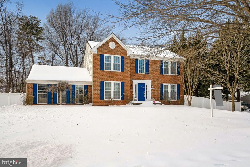 Beautifully maintained colonial located in the desirable Peachtree West community of Odenton, walking distance to Odenton MARC Station. This expansive 3-bedroom, 3.5-bath home offers approximately 3,500 square feet of finished living space, including a fully finished basement ideal for recreation or additional living areas. The main level features a private office, gleaming hardwood floors, and a fully renovated open-concept kitchen designed for both everyday living and entertaining. The family room is highlighted by a slate gas fireplace and abundant natural light from new windows, opening to the backyard. Outdoors, enjoy a fully fenced backyard offering complete privacy, enhanced by elegant hardscaping and a charming pergola—perfect for relaxing or hosting gatherings. This home combines classic colonial architecture with modern updates, including a fully renovated Kitchen, Roof, HVAC, Hot Water Heater, and appliances.