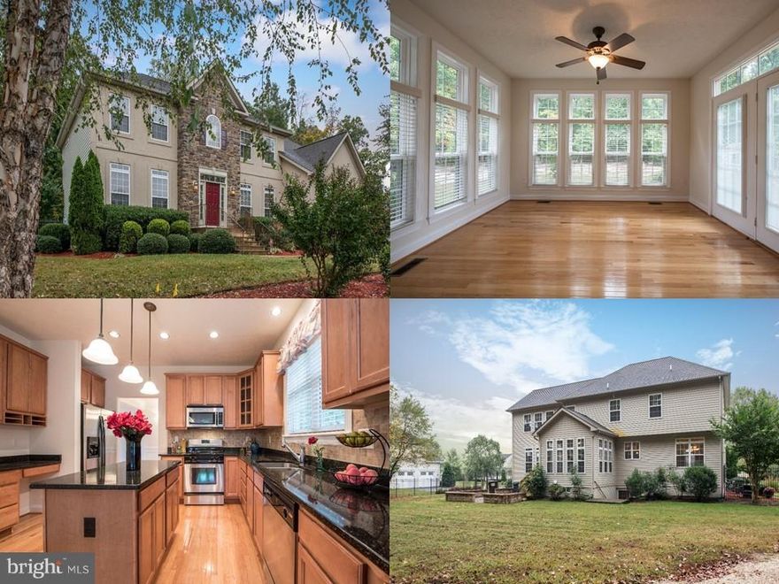 Fantastic opportunity to own this gorgeous home! You'll enjoy the design details, open layout, sun room full of windows, & large office on main level. All 4 BR's have a bathroom! Basement offers a rec room, office, media room, & 5th ntc BR. Added extras: whole-house generator, shed, & underground sprinklers. Beautiful flat fenced yard backs to the protected Battlefields, so you can go explore!