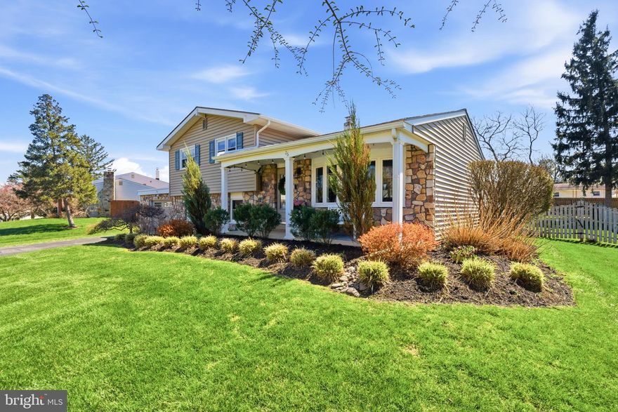 This beautiful stone-front home, nestled in a quiet Malvern neighborhood, seamlessly blends classic charm with modern elegance. Situated on a generous, fully fenced 0.34-acre lot, this 4-bedroom, 3-bathroom home reflects 15+ years of thoughtful, high-end upgrades by its current owner.
Step inside to discover warm hardwood floors and abundant natural light streaming through a classic bay window. The heart of the home is the gorgeous, fully updated kitchen — featuring an expansive island with a built-in wine rack, solid wood cabinetry, stainless steel appliances, and a stunning hammered copper farmhouse sink that is truly one of a kind.
The spacious layout offers ample room for relaxation and privacy, while the daylight basement offers endless possibilities — complete with a 4th bedroom that flexes perfectly as a guest suite or home office, plus additional space for a cozy retreat or vibrant entertainment area. The oversized attached garage is a dream for any hobbyist or DIY enthusiast, featuring a dedicated workbench and tool area, along with a generous driveway providing plenty of parking and storage.
Step outside to your own private retreat — a beautiful covered patio with pergola, perfect for al fresco dining and summer barbecues. The professionally landscaped, fully fenced grounds create a peaceful oasis, with private access to the Chester Valley Trail and Down East Park just steps away.
Additional highlights include a newer systems, updated electrical panel and generator hook-up.
Located in the highly sought-after Great Valley School District, this home sits within a wonderfully active community — from pumpkin carving and Easter egg hunts to end-of-year celebrations and beloved holiday luminary traditions, this neighborhood is as warm as the home itself.