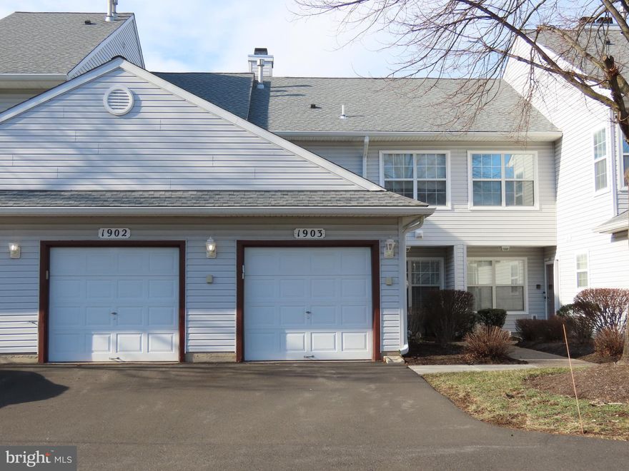 Great Location for a nice townhouse that needs just a little TLC. The home is very convenient to I-295 and Rt 1 and there is shopping and some great restaurants in the area. The first floor has an open floor plan with hard wood floors, an eat-in Kitchen with Natural gas cooking and Gas Heating as well. The primary bedroom has 2 closets with one of them being a walk-in and the primary bath features a soaking tub, double vanity and a shower. Both bedrooms are very large and have great natural light. The back yard is open and spacious a terrific play area or BBQ space. The community has a pool, clubhouse and tennis courts they also take care of the lawn Maintenance, trash and Snow removal. This is a great place to be.