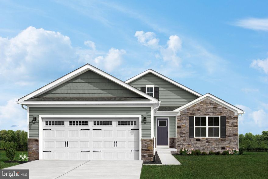 This GORGEOUS Dominica Spring, at Cardinal Pointe, is a MUST-SEE and will be ready for March delivery! The Dominica Spring is the right fit for a classic, grand lifestyle. Walking in through the foyer, or 2-car garage, places you inside this open, airy floor plan.  Two guest bedrooms and a full bath are situated just off the foyer providing comfort and convenience for family and guests, and a nearby generous flex room w/ french doors, gives you extra space to use however you wish. The stunning great room flows seamlessly into the gourmet kitchen with an expansive island and dinette area. Continue through the great room to find your lavish owner's suite.  Inside, you'll be wowed by the oversized walk-in closet, double vanity bath and alluring walk-in shower w/ built-in seat. Many upgrades complete this Dominica Spring, including refreshing white linen cabinets, quartz kitchen countertops, stainless steel appliances, kitchen backsplash and beautifully tiled bathroom floors and shower surrounds.  The laundry room also features 12" ceramic tile flooring.  Not crazy about carpet?  There isn't any in this home; the bedrooms, kitchen/dining area, and great room ALL boast luxury vinyl plank flooring.  Step out from your dining area to enjoy nice fresh air in your outside living space, the 10' x 14' covered porch!   The home sits on an enormous unfinished basement that includes a 3-pc. rough-in for plumbing in case you choose to add a full bathroom downstairs in the future. This Dominica Spring is simply undeniable.  Cardinal Pointe offers quick, easy access to Interstate 81 and Rt. 11, making it easy to explore many local areas from this ideal location.  Dining, shopping, medical facilities and schools all within a 2-mile radius!  

Please note: Other floorplans and homesites are available. Photos are representative only. Model is located at 29 Perspective Place, Hedgesville, WV 25427.