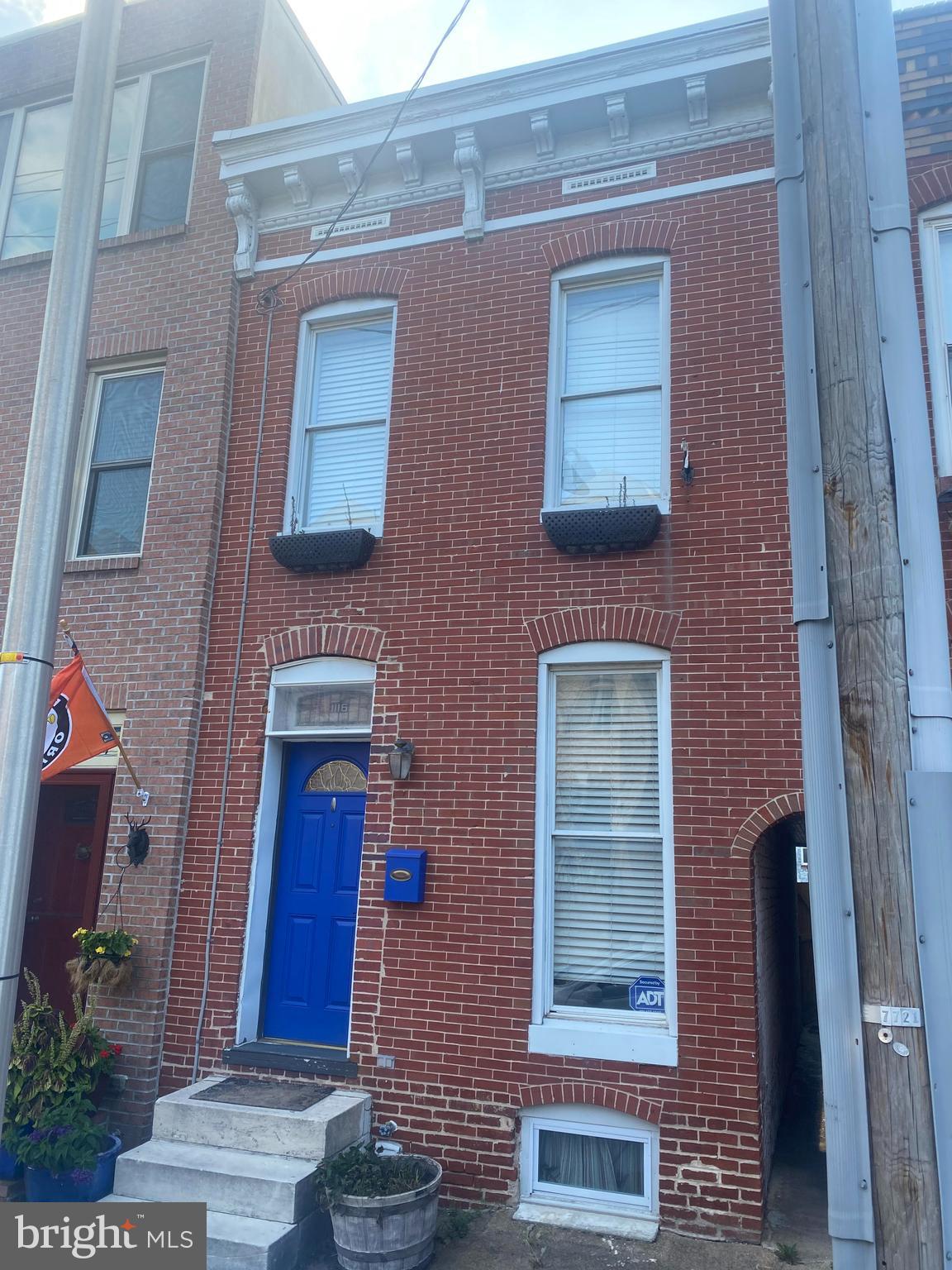 AVAILABLE 10/1-This wonderful home is just 4 blocks from O'Donnell Square, Canton Crossing shopping complex and the Canton Waterfront Park, and much more. There is plenty of charm throughout, with a classic brick front gem with the warm patina of century old heart pine floors and exposed brick. There is a big front room for living/dining and a remodeled kitchen with slate-look tile, stainless appliances and granite tile counters. The house has a great layout for co-living with 2 bedrooms and 2 full bathrooms upstairs; There is a finished basement that has space for both a man/woman cave or home office. Outdoor living space is offered in abundance, with a fenced patio, second level deck and rooftop deck with views of Mr. Boh and the downtown skyline. No need to walk through a bedroom to get to the decks, either; there's a door at the second level landing for access. What are you waiting for? Get over here before someone else snatches up this great house!