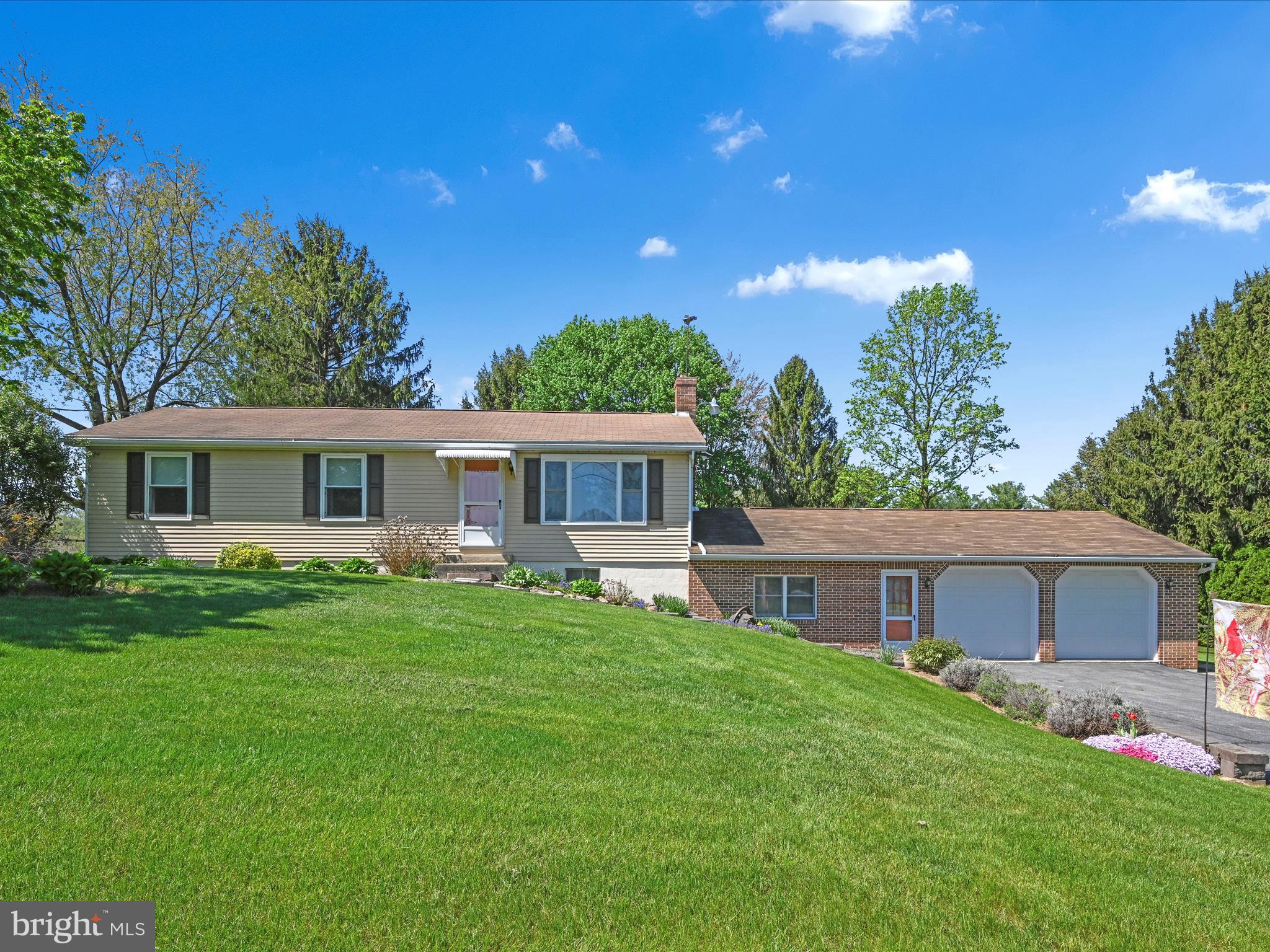 Public Auction Thursday June 5, 2025 @ 5pm. Open House Saturday, May 17 & 24 from 1-3 pm. Successful Bidder required a 10% non-refundable deposit. Settlement within 45 days. Buyer pays the 2% RE transfer tax. List price does not reflect the final sales price.* Raised Country Rancher on 1.11 Acres in the Myerstown/Greble Area, Total 1911 Sq Ft Living Area, Eat-in Kitchen, Living Room, 3 Bedrooms, Modern Full Bath, Enclosed Porch w/elec. and lower-level storage area. CA, Elec. Baseboard Heat, Oversize 24x40 2-Car Garage with a workshop area. Lower Level has 855 SF Finished Area w/Woodstove, Well, On-Site Septic, 12x24 Shed w/elec., 8x10 Shed, ELCO Schools, Zoning-Ag.
Note: A desirable rural setting on 1.1 Acres with mature shade. Ideal starter home in the country. Come prepared to buy. Seller's relocating to northern PA.