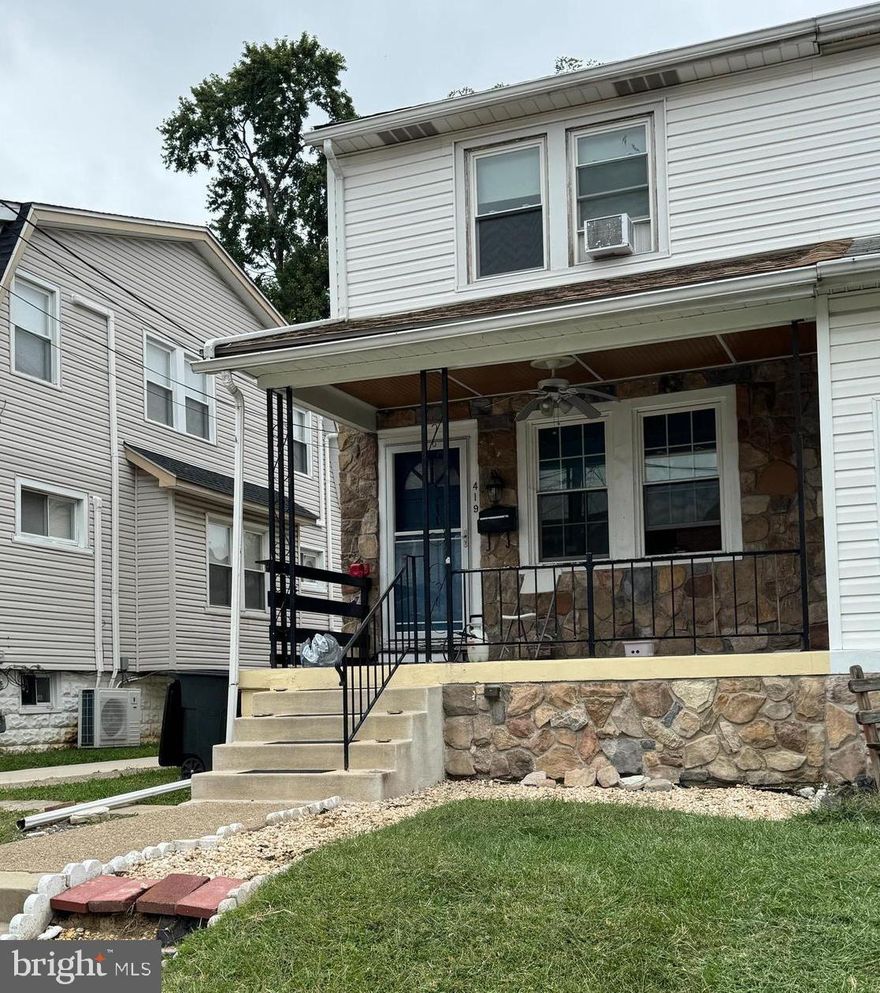 PRICED TO SELL! Charming Glenolden Home in Desirable Interboro School District!

Don’t miss this spacious, well-designed home with 9-ft ceilings and a true open-concept layout—perfect for comfortable living and stylish entertaining.

Main Features include an inviting Covered Front Porch – A great spot to relax and enjoy the neighborhood. Bright Living & Dining Rooms – Featuring newer luxury vinyl floors, additional countertop and cabinetry for extra room and storage, crown molding, and ceiling fans.

Modern Kitchen – Includes a large peninsula, stainless steel appliances, stylish tile backsplash, and recessed lighting.

Sliding Glass Doors – Lead to a covered wooden deck overlooking a private yard and detached garage—ideal as a workshop, home gym, or creative studio.

Upstairs includes three Generous Bedrooms – With hardwood floors (under tile) and expanded closet space. Full Hall Bathroom with with natural light, Pull-Down Attic Access – Great for additional storage.

Lower Level (Finished Basement) is a versatile space—previously used as a master suite, but perfect for a rec room, home office, or guest area. It features a full bathroom, recessed lighting, fresh paint, laundry room, and walk-out access to the yard.

Additional Highlights include Private off-street parking, 100 AMP electrical service, newer heater, and a newer hot water heater. 

This property is in a Prime Location and is walkable to public transportation, schools, shopping, dining, and conveniently close to major highways and train lines.

Schedule your tour today—this home won’t last!

Note: Being sold AS IS.
Seller will make no repairs or improvements.
Buyer is responsible for ordering and paying for the Use & Occupancy (U&O) inspection and obtaining the U&O certificate for settlement. Buyer is also responsible for any required repairs.