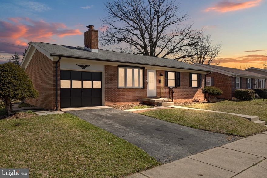 Welcome home to this beautifully updated brick rancher featuring modern upgrades and a fully finished basement. The main level features hardwood flooring throughout, a bright living room with a wood burning fireplace, and an updated kitchen with tile flooring, stainless steel appliances, modern cabinetry, and a stylish backsplash. The shared full bathroom on the main level has been completely renovated. The main level layout includes a spacious primary bedroom with an en suite half bath, an additional bedroom, and a dining room that can easily function as a third bedroom, home office, or flex space depending on your needs. The fully finished basement expands the living area with LVP flooring throughout, a large family room with a second wood burning fireplace, a built in bar area ideal for entertaining, two additional bedrooms, a shared full bathroom, mechanical/laundry room, and a large storage area. The entire home has been freshly painted and shows beautifully. Outside, the backyard is designed for both relaxation and play featuring a covered patio directly off the kitchen exit, a separate concrete patio with a firepit, and a playground area. Parking is convenient with an attached one car garage, driveway parking for one to two vehicles, and additional off street parking. Ideally located near Downtown Frederick, Frederick Health Hospital, Fort Detrick, and major commuter routes including I 270, I 70, US 15, and Route 40, providing easy access to Washington DC, Montgomery County, and Northern Virginia. Nearby shopping, dining, and everyday conveniences include Westview Promenade, Frederick Towne Mall area, Wegmans, and a wide variety of restaurants and retail. Don’t miss this opportunity! NOTE: Preliminary title work has been completed by Universal Title.