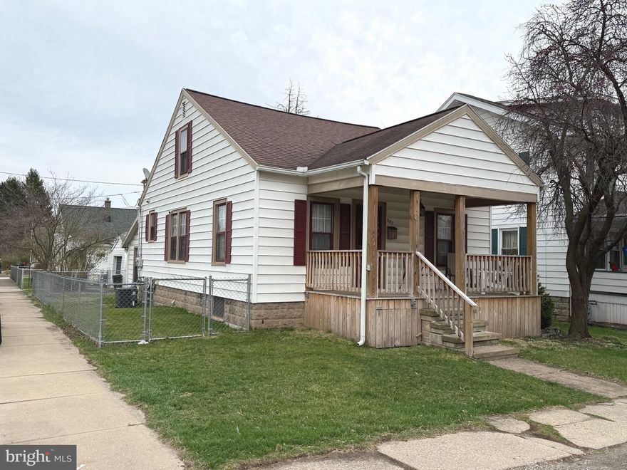 Offer in hand - An offer deadline has been set for Sunday, April 13, at 5 pm.  Welcome to this quaint cape cod home in Williamsport!  This home offers 3 bedrooms, 1 bath, newer kitchen and updated bath, the sunroom has a skylight and a small breakfast nook that overlooks the rear  fenced yard.  Though the public record states 2 bedrooms, the 2nd floor has been finished with vaulted ceilings and wood plank wall design element for a rustic feel.  The economical gas heat and central air will keep you comfortable year round.  The home boasts warm hardwood floors and carpeted bedrooms.  The front porch lends itself to easy summer evening visits.  The detached 1 car garage to the rear will fit a smaller car or just use that space as your tool shed and mower storage.   The home is a convenient 1 mile walk away from UPMC Hospital, less than one mile from the Pennsylvania College of Technology, and about 2 miles from Lycoming College!  You say you love baseball?  Well the World of Little League Baseball Museum is about 5 miles away and would make a great day of exploring the history of baseball with interactive exhibits to catch the curiosity of young and old alike.  Mark your calendars, the 2025 Little League Baseball® World Series runs from August 13 – 24, 2025.  With all this home has to offer, be sure to add this home to your tour list today!