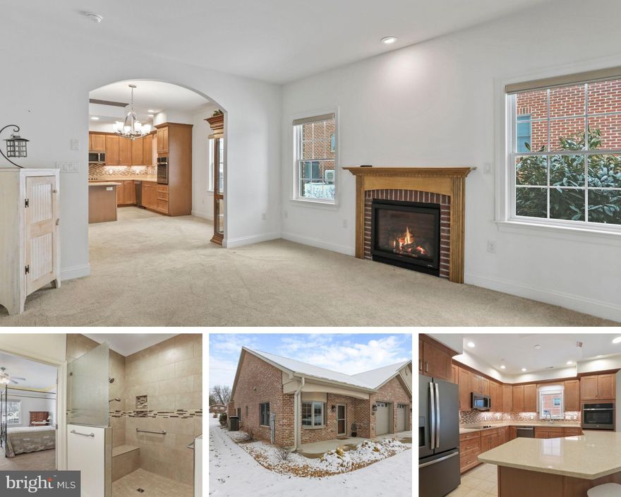 Low-Maintenance Luxury Living in Hagerstown’s Premier 55+ Emerald Pointe Community.  Offering 1,953 square feet of thoughtfully designed living space, this home blends quality craftsmanship with comfortable, low-maintenance living. Inside, you’ll find two spacious bedrooms, including a relaxing primary suite with a well-appointed ensuite bath featuring an upgraded tiled roll-in shower, a large walk-in closet, and double vanity. The upgraded kitchen offers abundant custom maple cabinetry, granite countertops, a large center island, pantry, and GE Profile appliances, including a convection wall oven—perfect for both everyday living and entertaining.

The open layout flows from the dining room into the family room, where a gas fireplace creates a cozy focal point. Just beyond, the four-season room provides a peaceful space to enjoy morning coffee or unwind at the end of the day. Throughout the home, details such as elegant archways, crown molding, pocket doors, and custom remote-controlled blinds add a polished yet inviting touch.

A spacious two-car garage completes the home, featuring built-in cabinetry for added storage and organization—ideal for hobbies, seasonal items, or keeping everything neatly tucked away.

Enjoy hassle-free living with an HOA that includes lawn maintenance, snow removal, and care of the common areas. The community offers impressive amenities, including bocce ball, pickleball, and shuffleboard courts, along with a state-of-the-art community center featuring an indoor heated pool and fitness center.

Conveniently located near restaurants, shopping, medical facilities, and parks, this home offers the perfect combination of comfort, convenience, and lifestyle. A truly special opportunity that checks all the boxes.