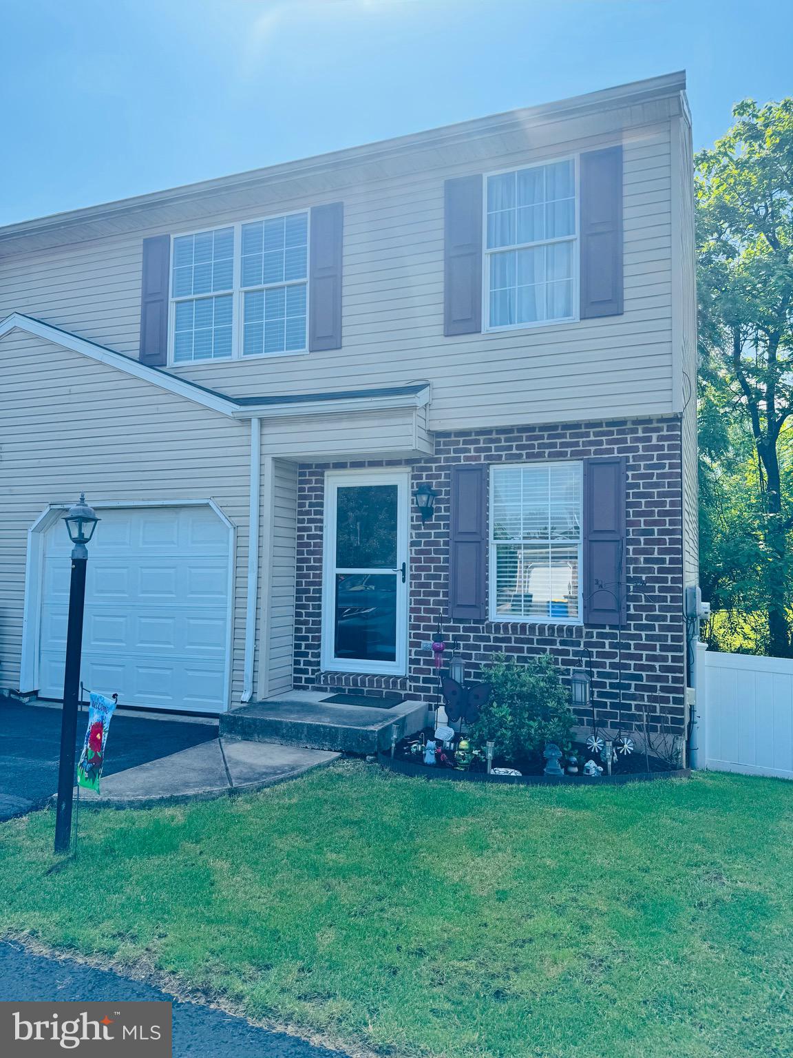 Lovely duplex located in Dover School District. Home features 3 bedrooms, 1 1/2 baths, many upgrades and a beautiful fenced in yard. The living room, dining room and kitchen flow together with an open bar area. Deck off the living room has gazebo which stays with the home. 3 nice sized bedrooms with ample closet space. Basement is half finished into a family room with access to the patio and backyard and a large laundry room with storage. Some upgrades are a new roof in 2025, hot water heater in 2023 and furnace/AC in 2022. New storm door, stove, leveled driveway and other upgrades in the last 5 years. Please note that the garage is not a full garage. It is only 1/2 the size and is used for storage or shed items.