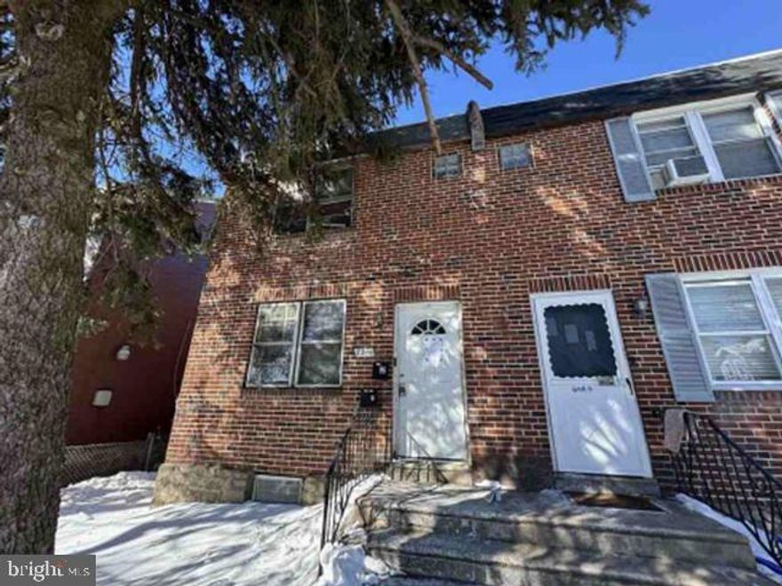 Great investment opportunity! 2-unit duplex, each unit has 1 bedroom and 1 bathroom and sits on a 3,176 square foot lot. Located in Fox Chase neighborhood off of Cottman Avenue. Duplex will need work but has so much potential. Make it your own. Jump on this great deal before its gone! All buyers are responsible to confirm City, County, Zoning, Tax, and other records to their satisfaction before bidding. No inspection contingencies in contract. Absolutely no repairs before closing. This property is sold As-Is. This is a REO auction property.