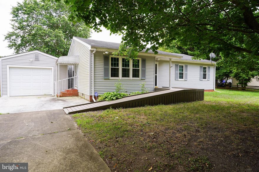 Adorable contemporary ranch minutes to shopping, dining, and events in Downtown Sby - but tucked away on a quiet street in Schumaker Manor. Wide open, bright and breezy, super flexible floorplan features 3BR/2BA, an incredible office/craft room, and a 3-season Florida/Sunroom. The great room houses the kitchen, dining, and living room - vaulted ceilings, laminate-wood flooring, and white cabinetry set the comfortable, welcoming feel of this home. Lovely kitchen with tons of cabinet- and counter-space opens into the living and dining room areas. Through French doors off the living room, is the sunroom - with sliders to your yard.  Primary bedroom offers laminate-wood flooring, two closets, a full, en-suite bathroom w/ step-in shower, and an amazing, spacious office / craft room w/ a wall of built in cabinetry and counters, including a desk, and a HUGE walk-in closet.  2 additional bedrooms. A 2nd full bath with a tub/shower combo, and a laundry room complete the home's interior. Outside, a detached 1-car garage faces your concrete driveway, and charming front yard. Sizes, taxes are approximate. Note - no active HOA; however, community has recorded covenants [att'd to listing].