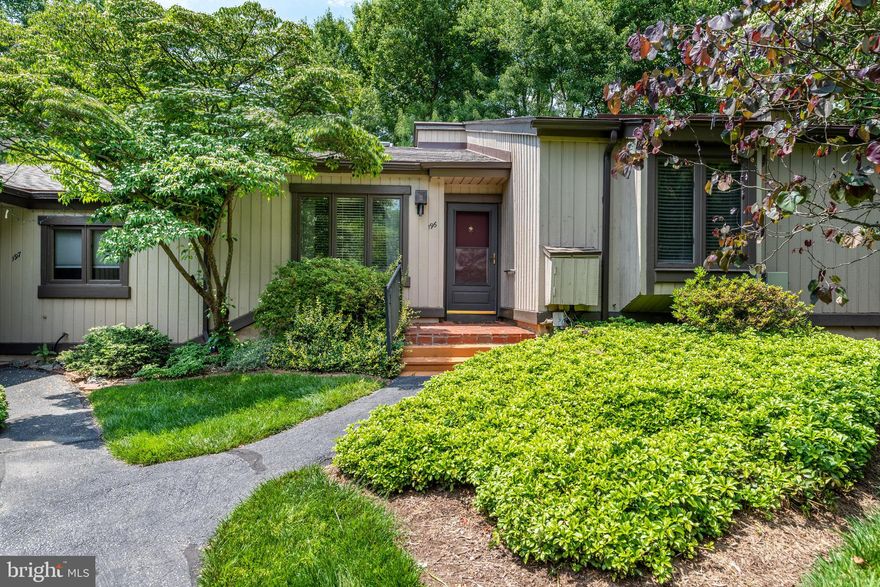 Hersheys  Mill is the perfect destination for an easy lifestyle, and this cozy and low-maintenance 2-bedroom, 2-bath home fits the bill. New roofs were recently installed in Brighton Village, and the Easttown model open-concept living space is a plus. The private, enclosed porch and adjacent small patio for outdoor grilling lend outdoor spaciousness, while the views of the golf course are pleasant in every season. Good visitor parking and an easy walk from the carport add to the overall appeal. Enter into the nice front foyer with a coat closet. From the foyer, the open living room/dining room space has wood-like floors and an overhead ceiling fan, as well as a pretty fireplace with white wood mantle. From this room, sliders lead to the enclosed porch; outside plantings make this a lovely spot for morning coffee, evening meals, and birdwatching. The eat-in kitchen off of the living area is cheerful, with wide windows with a nice view, ceiling fan, and wood cabinetry that complements the white appliances.The main bedroom, also with wood-like flooring, has a large closet and ceiling fan. The en-suite bathroom is nicely divided; the open front has a pretty vanity with shelving on the other side of the space, while the private area with door features a step-in shower. The second bedroom, currently arranged as a home office, has a deep-silled window and closet. The full bath has a tub/shower combination, as well as a vanity sink. A laundry closet with washer and dryer is situated in the hallway between the bedrooms. Enjoy easy, one-floor living in this beautiful area, where you can take advantage of all The Mill has to offer, including the Community Center, library, pool, golf course, tennis courts, wood shop, and walking trails. If you are a more social homeowner, you will love the plentiful opportunities for community activities with new friends and neighbors. If you are a bit more private, Hersheys Mill also is perfect, with its tranquil walking trails, birdwatching, and beautiful nature.  Located in beautiful Chester County, this bucolic community is very close to both West Chester and Malvern, with their shopping and restaurants. Major thoroughfares, including West Chester Pike and Route 202, are also close. Hersheys Mills proximity to top-quality health care institutions and parks is a plus. The Hersheys Mill club offers a free one-year social membership to new owners.