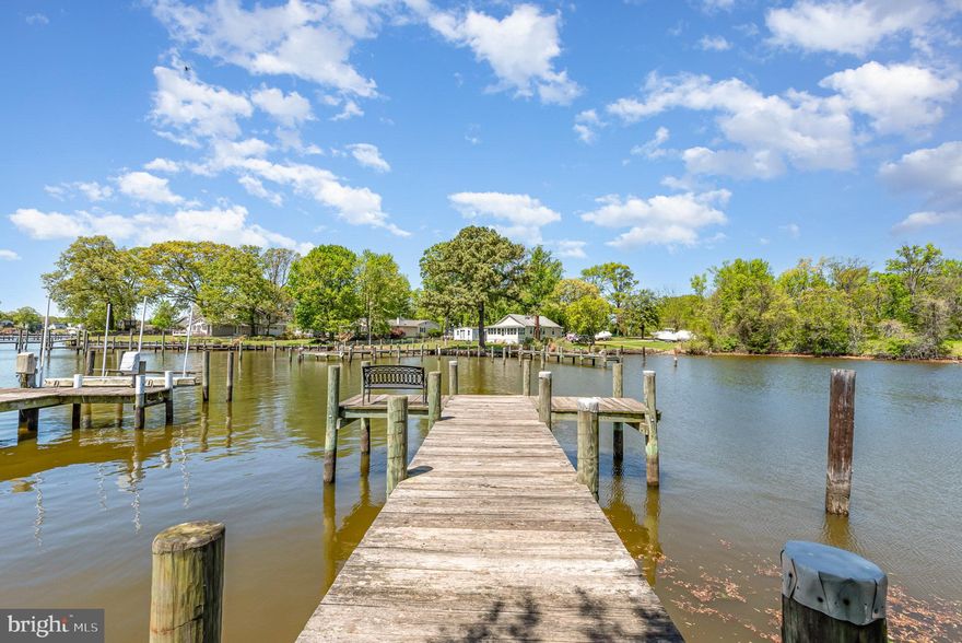 Welcome to this 3 Bedroom 1 Bath Waterfront Home in Middle River. The property includes a 15 yr old pier for your boat(s) and recreation, an over sized Garage w/ a loft and deck overlooking the water and a large backyard to enjoy the summer and 23x12 covered rear patio. Walk in to a large living room with plenty of natural light and an eat in kitchen with new flooring. There is a nice family room in the back with a wood stove and sliders to a covered patio overlooking the backyard and water views. Three bedrooms and a full bathroom round out the one level living home. The roof is about 5 years old & the oil tank and lines are new. Home has newer central air.  Within walking distance to Wilson Point Park. This is an estate sale. PLEASE NO TRESPASSING ON THE PROPERTY WITHOUT AN APPOINTMENT WITH YOUR REALTOR!  Please DO NOT park in the driveway. There is surveillance on the property.