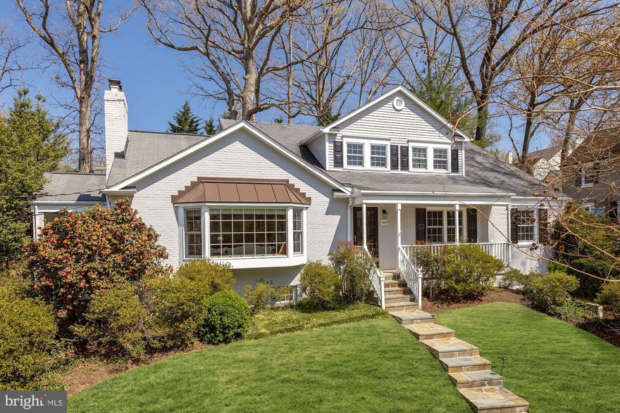 Gorgeous and updated colonial in sought after Bellevue Forest! Featuring a sunny layout with an expansive living room, formal dining room connecting to a screened-in porch, a fully renovated gourmet kitchen by BOWA with top-of-the-line appliances opening to a breakfast room and large family room with access to the backyard covered patio. The main level primary bedroom suite offers a spacious walk-in closet and en suite bath with dual vanities, a walk-in shower with a bench and a soaking tub. Additionally on the main level, there is an office with built-ins and a powder room. Upstairs, there are three generously-sized bedrooms, a full bath with dual sinks and a laundry room. The lower level provides a large recreation room, bonus room, exercise room, updated full bath and access to the oversized one-car garage. The private backyard offers a beautiful covered stone patio that overlooks the lawn. Only one light to DC and walking distance to both Gulf Branch Nature Center and Potomac Overlook Regional Park.