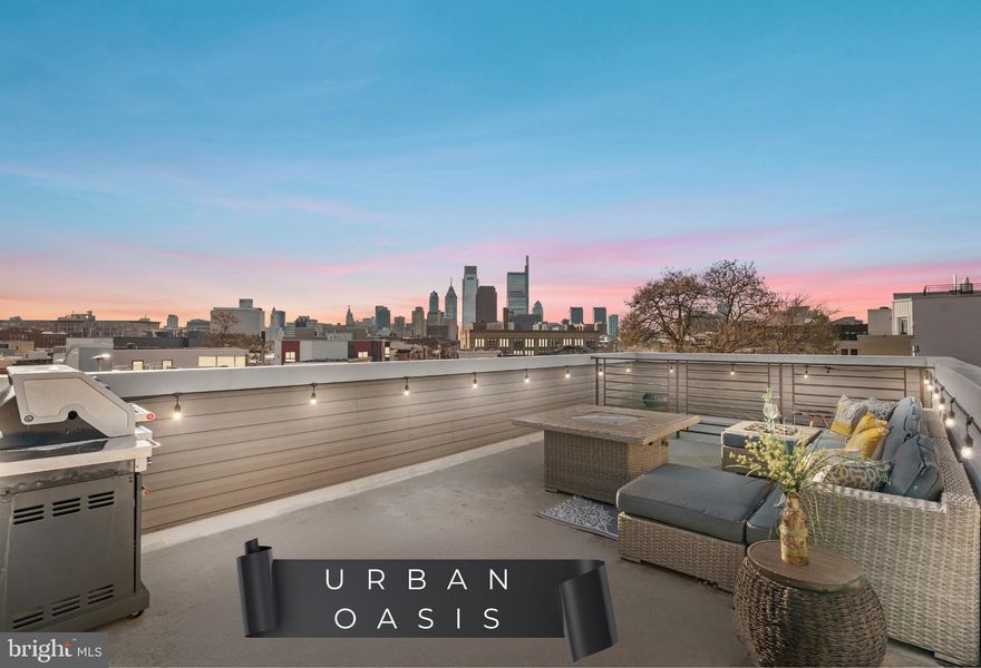 If you’ve been searching for the perfect balance of space, style, and skyline views, then your search ends here. Welcome to 827 Leland Street, a meticulously designed 4-bedroom, 3-bath home where modern finishes, a private outdoor retreat, and panoramic city views come together effortlessly. Built from the ground up, just five years ago there is approximately five years remaining on the 10-year tax abatement. Step into a bright, open-concept main level, ideal for entertaining, featuring hardwood floors throughout most of the home and seamless flow into the stunning kitchen. The kitchen is outfitted with granite countertops, stainless steel appliances, a large center island with seating, soft-close cabinetry, and direct access to the private backyard, offering a rare opportunity to create your own urban oasis.

The fully finished basement boasts high ceilings and a full bathroom, making it perfect for an in-law suite, guest space, or home office. Upstairs, the second floor offers two spacious bedrooms on opposite ends of the home, a stylish tiled hall bathroom, and convenient second-floor laundry. The entire third floor is dedicated to the impressive primary suite, complete with a massive walk-in closet and a spa-inspired bathroom featuring a glass walk-in shower with dual shower heads and a double vanity.

Take city living to the next level on your private rooftop deck, where you’ll enjoy unobstructed, breathtaking views of the Philadelphia skyline. The rooftop balcony also includes a sink with hot and cold running water, making it ideal for entertaining. 

Perfectly situated near Fairmount Avenue, the Philadelphia Art Museum, and scenic waterfront running trails, this location offers endless access to top-rated restaurants, parks, and cultural attractions. Don’t miss your chance to experience this exceptional home—schedule your tour today and make 827 Leland Street your own.
* Matterport Available