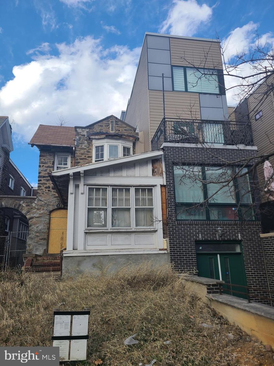 This Walnut Hill property is in shell condition and ready for a renovation to make it your own.  The seller is including approved plans for a 3 unit condo building (One 3BR, Two 2BRS). Comps for single family home are over $400k. The last 2BR condo next door sold for $355k.  The location is in close proximity to Penn, Drexel and Saint Joes Univ City Campus. It's also close to CHOP, HUP, Presby and more. Transportation is plenty with Septa bus routes and the El rail stops (Market-Frankford Line), making it easy to commute. The Fresh Grocer and other markets are a few blocks up plus plenty of restaurants and retail options. Utilities are off. Sold as-is, where is.