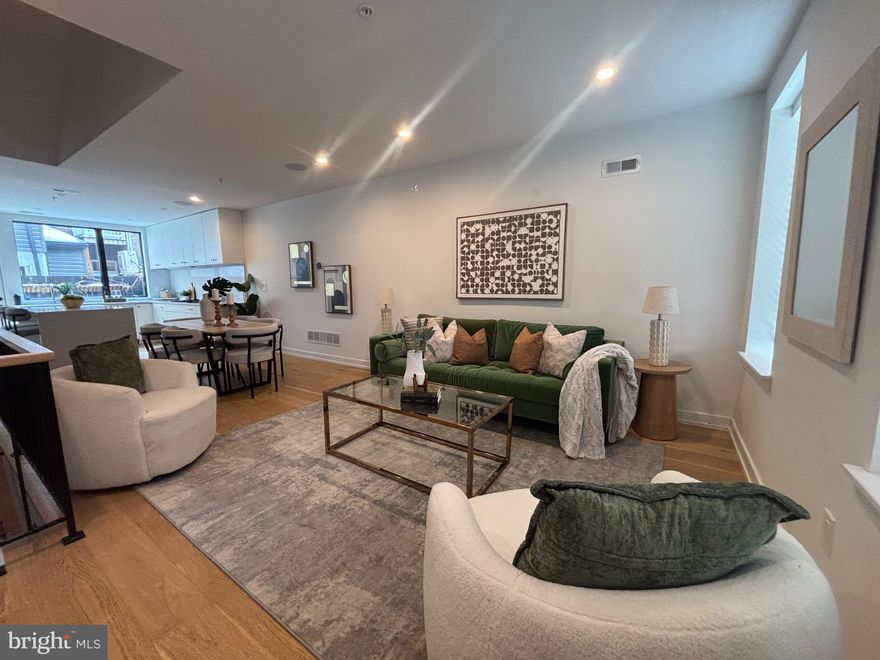 Step inside this thoughtfully crafted home at 743 S Cleveland and find your entertainer's paradise in the heart of Graduate Hospital. Painstakingly restored in 2022, this residence features a third-floor addition and an unbelievable roof deck with stunning, fully unobstructed city skyline views. The home speaks volumes through its exquisite details, including white-washed brick walls, a hand-crafted oak railing, and natural wood wide-plank flooring. The large chef's kitchen is a market standout with its sleek design, stainless appliances, ample storage, and a large island. This open-concept space flows effortlessly into the dining and living areas with soaring ceilings. The second floor offers two sunny, spacious bedrooms, a large tile hall bathroom, and dedicated laundry. Retreat to the primary level, which boasts a spacious suite with marble bath, complete with a skylit shower, dual vanities, and a soaking tub. A fully finished lower level with full bath finishes this fabulous townhome. This home is not to be missed!