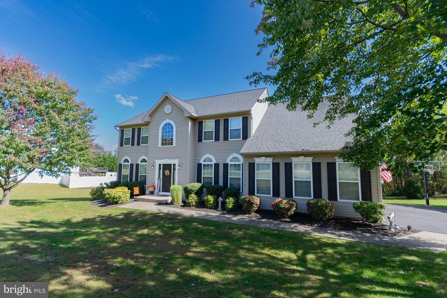 Home is back on the market at no fault of the seller's, home sale contingency fell through.
Welcome to this beautiful Colonial-style home in the desirable Harlan Run community! This spacious 4-bedroom, 3.5-bath home sits on nearly an acre of land and offers the perfect blend of classic design and modern comfort. The home features 9-foot ceilings—along with a few striking vaulted spaces—creating a bright, open feel throughout. The kitchen is designed for both everyday living and entertaining, complete with a double oven and a seamless flow into the sunroom, perfect for morning coffee or relaxing evenings. Step out onto the rear deck, which includes steps down to the fenced yard. The huge primary suite offers a true retreat with plenty of room to unwind after a long day. The walkout basement is filled with natural light, offers rough-ins for a future bathroom, and provides endless potential for finishing. This home beautifully balances space, functionality, and timeless charm.