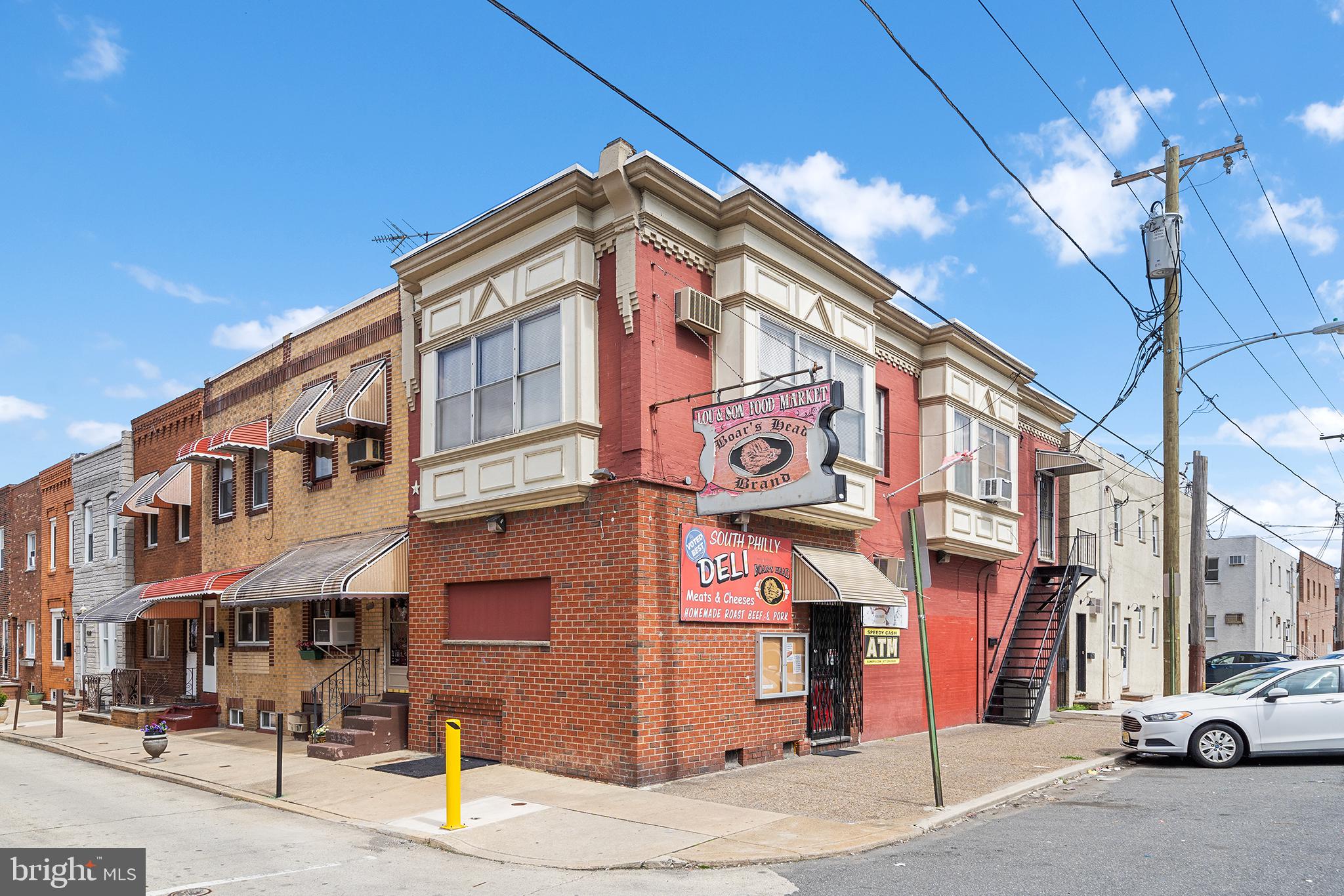 Incredible business opportunity in a prime South Philly location near the Sports Stadiums and South Broad Street. This mixed-use corner property with a two bedroom apartment upstairs, was home to a successful, family-run deli for over 70 years. The owners have recently retired, and now both the building and the established location are for sale.
There is a strong need for a quality deli in the area!. All of the equipment is included, just stock the shelves and open your own sandwich shop and deli or bring your own business vision to life. The first-floor commercial space is wide open and flexible, ideal for a deli, sandwich shop, coffee shop, convenience store, retail store, office, or whatever use you envision. An extensive list of all of the high-end equipment is listed on the MLS, making this an ideal turn-key operation. The clean, dry basement offers plenty of storage and houses key equipment.
Upstairs, the spacious two bedroom apartment is perfect for rental income or a live/work setup.
Recent upgrades include a new roof, new water heater, and a new trap line to the street. Zoned CMX1, the property enjoys exceptional visibility, steady foot traffic, and easy access to New Jersey and Center City.
With decades of goodwill, strong neighborhood presence, and an unbeatable location, this is a rare chance to invest in one of Philadelphia’s most vibrant areas. Don’t miss out—schedule your showing today!