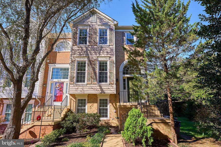 OPEN SUNDAY FROM  1:00 TO 3:00!  This stunning 4 bedroom, 3.5 bath end unit townhome is just waiting for you to call it home!  Nestled adjacent to a wooded common area on a quiet cul-de-sac you have the advantage of peaceful privacy in the heart of Kingstowne.   With over 2,500 sq. ft. of living space you can enjoy  spacious living and dining rooms as well as a large family room open to the kitchen.  This light, bright open floor plan is highlighted by gorgeous and NEWly installed hardwood floors in the main level living room, dining room and family room.  The updated kitchen features 42” cabinets, granite counters, new stove and newer refrigerator, recessed lighting, ceramic tile floor and eat-in space for a kitchen table.  Relax in the adjoining family room in front of the brick wood burning fireplace or walk out to the spacious deck for summertime grilling.  The upper level features 3 bedrooms and 2 baths with a huge owner’s suite and private bath, updated with new vanity, dual sinks and faucets, new lighting, comfort height toilet, soaking tub and shower.  The lower level opens to a full, walk-out level with lots of light.  Spread out for family activities in the large recreation room and treat your overnight guests to the fourth bedroom or use it as an at-home office.  There is a lovely fenced garden area off the lower level with the opportunity to extend the area an additional 10 feet to the side.  NEW energy efficient windows by Pro Via have just been installed throughout the house and it has been freshly painted throughout.  The wonderful amenities of Kingstowne include  2 outdoor pools, 2 fitness centers, tennis courts, 3 community centers, playgrounds and walking/running trails.   Plus quick access to the beltway, the Franconia-Springfield and Van Dorn metro stations.  What more could you ask for in this very special place to call home.  Property being sold under the rules of a 1031 exchange.