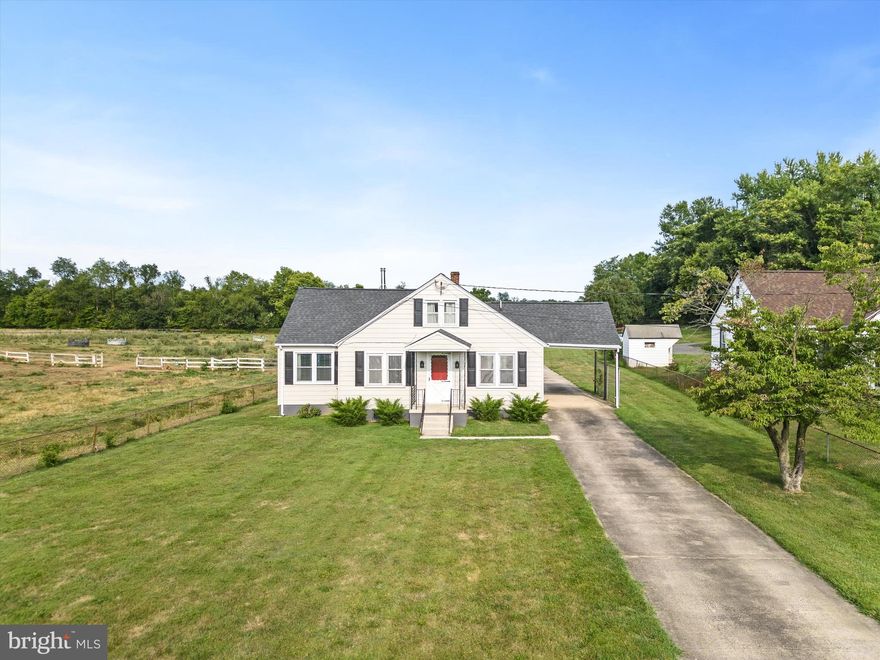 This charming rancher located on 1 rural unrestricted acre in a super convenient location exudes character with many modern updates! The freshly painted exterior with new fencing and a private stamped concrete patio provide the perfect place to enjoy the rest of summer. Inside you’ll find original hardwood floors and trim work coupled with an upscale open-concept kitchen featuring a built-in dinette, plenty of counter space, and stainless steel appliances. 3 bedrooms, 2 full bathrooms, and main level laundry create a practical floor plan accentuated by high-end finishes. A full basement and detached 3-bay garage provide the storage and potential expansion options you need. This property is close to everything while maintaining that country feel, giving you plenty of room for gardening and beautiful pastoral views to enjoy. There are even peach and apple trees to harvest. Now’s your chance to call this exceptional property HOME!