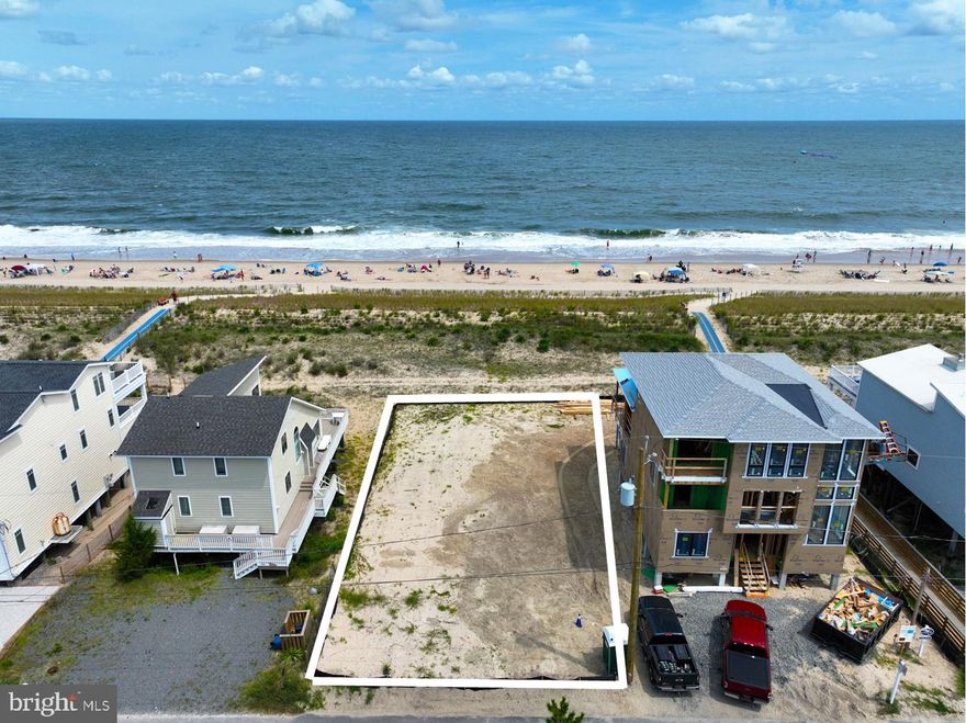 With 50 feet of pristine Oceanfront, this parcel of land provides a rare opportunity to build a new dream beach home with unparalleled views of the Atlantic Ocean and coastline.  Enjoy quiet mornings watching the sunrise from your very own beachfront porch and create lasting memories of warm days with your family and friends on the beautiful, life-guarded beach in South Bethany.  Enjoy a short walk from your future home to the restaurants and shops of South Bethany, or take a quick bike ride for shopping, eateries, the boardwalk, and all that downtown Bethany Beach has to offer.  This ideal oceanfront setting offers both a premier beach lifestyle and a solid long-term investment.