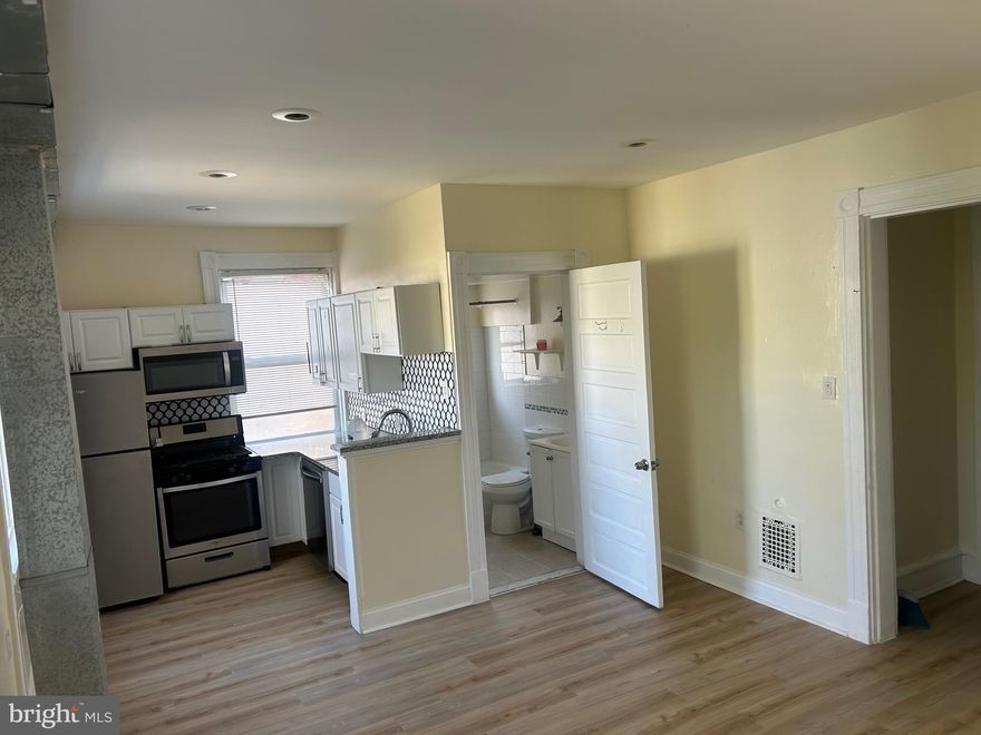 Location!! Location!! Location!! Make this spacious contemporary studio apartment located on the second floor your new home. Unit has been tastefully renovated offering lots of natural lighting, vinyl hardwood flooring, freshly painted, modern kitchen and bathroom, high ceilings and ample closet space. Washer/Dryer in the basement. Enjoy the large shared porch and huge rear backyard for your summertime entertainment. Experience the perfect blend of historic charm and modern conveniences. Available for immediate occupancy. Monthly net income must be at least $3,300. Move in Fee $3,300. Tenant pays PECO and PGW. Landlord pays for the water. Pet Friendly (case by case basis). Pet Deposit $250.00. Schedule your showing today! Requirements: Applicants to make 3x the monthly rent in verifiable net income, credit history to be considered, no evictions within the past 4 years, and must have a verifiable rental history with on-time rental payments. Exceptions to this criteria may exist under the law and will be considered. Applicants to make 3x the monthly rent in verifiable net income, credit history to be considered, no evictions within the past 4 years, and must have a verifiable rental history with on-time rental payments