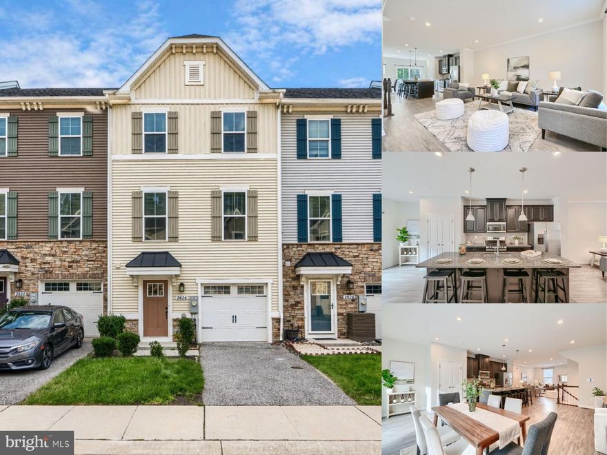 3-bedroom, 2 full bath, 1 half bath traditional interior townhome in Shaws Discovery with open-concept main living, a finished lower level, and a deck overlooking a protected wooded conservation area. The main level is designed for stylish everyday living, featuring a spacious kitchen with stainless steel appliances, abundant cabinetry, a pantry, and breakfast bar that opens seamlessly to the living and dining areas for an easy, polished flow. Upstairs, three generously sized bedrooms, two full baths, upper-level laundry, and custom closets create a layout that balances comfort and function. The finished lower level adds valuable flexibility for a recreation room, office, gym, or additional lounge space, along with a half bath and extra storage beneath the stairs. Outdoor spaces add to the appeal with a deck, patio, and partially fenced backyard that back to a protected wooded setting for added privacy and a more tranquil view. An attached 1-car garage and 1-car asphalt-paved driveway provide practical convenience, while guest parking located across the street adds everyday ease for visitors. Set within a gated community offering water access with a pier and boat ramp, a pavilion, and walking trails, this home also enjoys close proximity to North Point State Park and Fort Howard State Park.