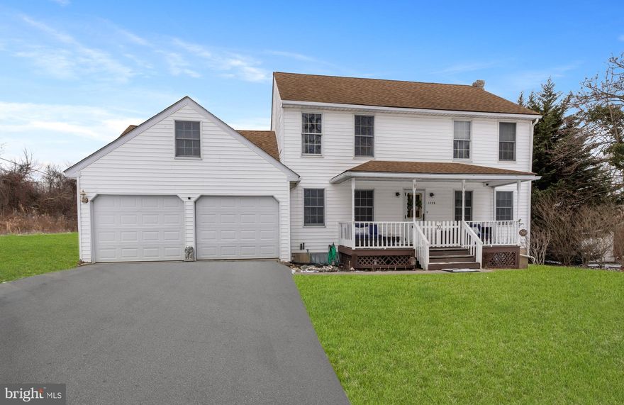 Spacious 3 Bedroom 2.5 Bath 2 Car Garage Colonial style home on just under 1/2 acre home site located in a lovely rural setting.  With many wonderful views. Just imagine enjoying an early morning coffee overlooking the well maintained rolling golf. The fenced rear yard is expansive for the little ones and four legged family members to frolic and play or just enjoy a nice quiet evening on the deck or privately indoors just relaxing or enjoying time with family and friends. This home is perfectly set on the home site to enjoy a nicely sized front and rear yard.  You'll be conveniently located to I 95,  Route 40, shopping, schools, parks, water activities and more.
Featuring  a generous layout such as a kitchen with breakfast nook, separate dining room and large family room, 1/2 bath. The second floor offers 3 sizable bedrooms and 2 full baths. Below you will find an expansive basement to add even more living space.  
Recent improvements include septic system, basement waterproofing, well pump and more. 
Add your unique style and personal touch to create your very own dream space in this large home with great views and privacy. Home Warranty Provided