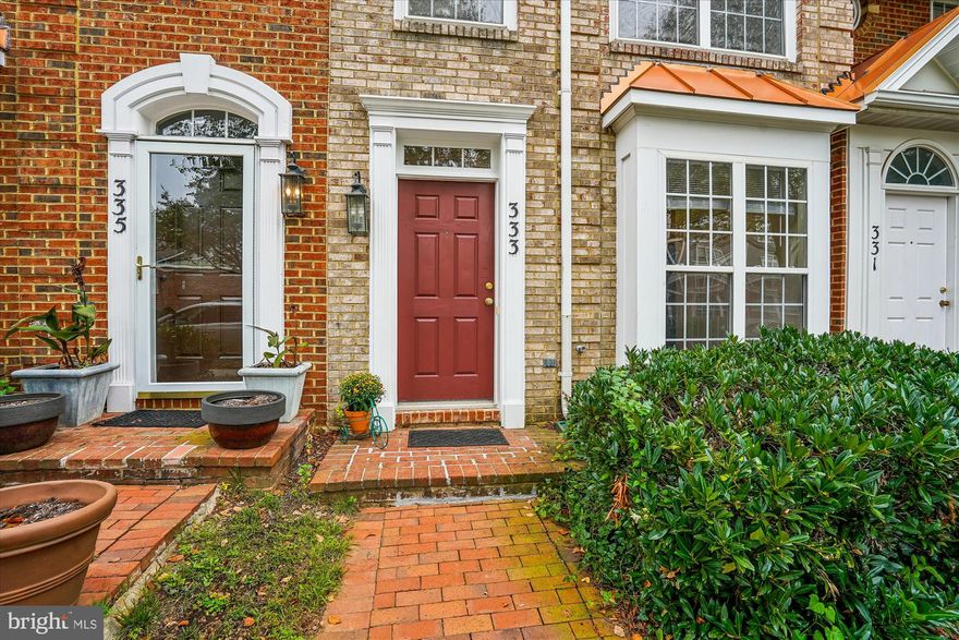 OPEN HOUSE SUNDAY OCT 26  1-3 PM.........Price Reduction!!!  Step into this beautifully maintained two-level, 2 BR, 2.5 BA townhouse (street-level entrance), ready for immediate move-in. Freshly painted throughout, the home features new luxury vinyl plank flooring in the living room and new carpeting on the bedroom level for added comfort. The spacious, table-friendly kitchen offers ample cabinetry, gas cooking, pantry and counter space—perfect for preparing delicious meals. A convenient pass-through connects the kitchen to the open Living/Dining area, which leads directly to a private rear patio.
Upstairs, the primary bedroom boasts its own balcony, a generous walk-in closet, and a private ensuite bathroom complete with a soaking tub, separate shower, and double vanity. The second bedroom also includes a walk-in closet and a cozy nook ideal for reading or a small desk, plus its own private bathroom.
 A full-sized washer and dryer are conveniently located on the upper level. 
 The sought-after Fallsgrove community offers exceptional amenities: swimming pool, tennis courts, serene sitting areas, a fitness center, clubhouse, tot lot,  and electric vehicle charging stations right across the street.  This wonderful home is steps away from the  Fallsgrove Village Center. The Center provides a wide variety of restaurants, Safeway, banks, Starbucks, and more. Easy access to I-270, ICC, and Shady Grove Metro makes commuting a breeze.  Don't miss seeing this delightful home in the search of your next home......You will not be disappointed!!!!