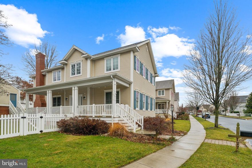 Experience the charm and convenience of living in the sought-after Weatherstone community! This beautiful 3-bedroom, 2.5-bath rental home offers an inviting space with modern features and thoughtful design.   Step onto the large covered front porch, perfect for relaxing, and into the welcoming entryway, where hardwood flooring flows throughout the main level. The open-concept floor plan is enhanced by recessed lighting and abundant natural light, creating a bright and airy atmosphere.  The kitchen is a chef's dream, featuring ample cabinet space, granite countertops, a double oven, a large center island, and gas cooking. A cozy breakfast area seamlessly connects to the spacious family room with a gas fireplace, making it ideal for both everyday living and entertaining. The first floor also includes a convenient laundry area and a powder room.  Upstairs, the expansive primary suite awaits, complete with a sitting area, a walk-in closet, and an ensuite bath with a soaking tub, dual vanity, and tiled shower. Two additional bedrooms with generous closet space and a full hall bath complete the second floor.  The large unfinished basement provides plenty of storage space, while the detached 2-car garage keeps your vehicles protected from the elements. Outside, enjoy the paver patio, deck, and fenced-in yard—perfect for outdoor activities and relaxation.  Take advantage of community amenities, including parks, a pool, and tennis courts, all within walking distance. This home is conveniently located near major roadways, shopping, and dining, offering a perfect blend of comfort and accessibility.   Don’t miss this opportunity—schedule your showing today!