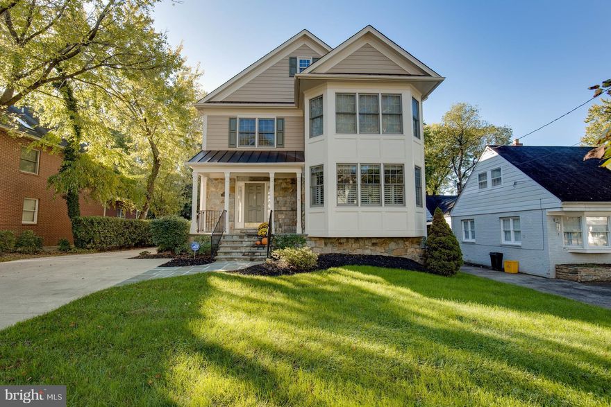 Welcome to this home on a  beautiful tree lined street.Relaxing Front Porch* Featuring custom Verdi Marinacchi Granite Counters in this 15 ft. ceiling kitchen filled with cabinet space*Custom shelving throughout main level living space*Elegant wide open foyer as you enter.Gleaming beautiful hardwood floors*au pair suite lower level with 5 steps walk up separate entrance*Jacuzzi Master Tub*