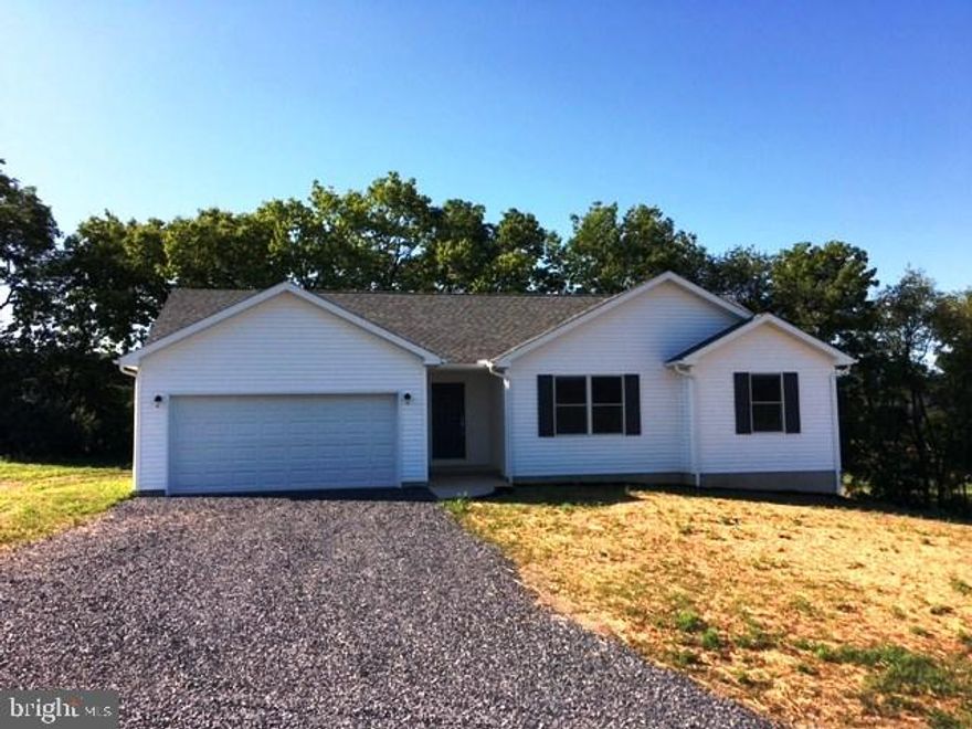 Brand new construction awaits hassle-free living in gorgeous 3 bedroom, 2 bath country rancher. Half acre lot has spectacular valley views. Main level features  Rosewood cherry kitchen, brand new stainless appliances & vaulted ceiling. Back the hallway is laundry, two guest rooms, full bath & master bedroom with its own walk in closet & on suite. Massive daylight basement offers 9 ft ceilings & option for more finished space. Nice deck off the back. Whole home warranty included, call today for full details.