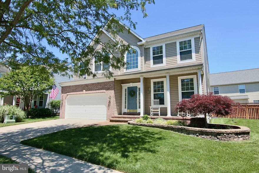 OPEN HOUSE, Saturday, June 27 from 11 to 1 and Sunday, June 28 from 1 to 3. Lovingly maintained, model-perfect colonial in highly desirable POLM community of Daniel's Purchase with handsome curb appeal.  The Danbury is the largest model in the community, offering 4 bedrooms and 3.5 baths.  Featuring a bright 2 story hardwood Foyer, with Palladian window showcasing a fabulous Minka chandelier, huge open Living Room and Dining Room.  Sophisticated detail and molding trim package throughout.  Enormous Kitchen with ceramic tile, large pantry, ceramic sink, all new appliances, and center island that opens to dramatic 2 Story Family Room with soaring ceiling fan, and gas fireplace.  Perfect for entertaining or for snuggling up on those cold winter nights!  The first floor also has a Library/Home Office and convenient Laundry Room, with ceramic tile, that connects to a two-car garage.  Spacious Master Bedroom with double door entry, sitting room, huge walk-in closet, double vanity, and super size bath.  Bedroom 2 has its own private bath.  Bedrooms 3 & 4 share a Jack & Jill bath.  Ceiling fans and spacious closets in each bedroom.  Oversized windows throughout the home, bringing in warm natural light all year long, with tinting to protect the floors and control the heat.  Sliders from the kitchen take you out to a fenced-in backyard with a lovely paver patio.  Great for summer nights and cookouts!  Motion and photo cell exterior lights.  Front paver walkway and paver landscaping with lighting.  The unfinished basement could be your fifth bedroom, recreation room, and storage room!  Low HOA fee ($80 per month) includes Community Pool, Tennis/Basketball Courts, and Tot Lot, all within walking distance.  Close to Commuter Routes.  Easy access to Ft. Meade, BWI Airport, Baltimore, Annapolis, and D.C.  This home shows pride of ownership.  Schedule an appointment today while it lasts!