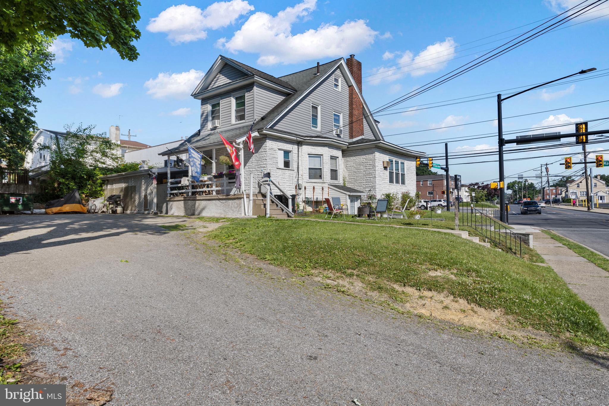 Welcome to 1 S MacDade Blvd, Glenolden Pa, Absolutely One of Delco's Most Recognizable Intersections. Great Opportunity to Own Multi-Family Free Standing Building on Great Corner Lot, Walking Distance to Shopping, Schools, Parks, Public Transportation & Glenolden Train Station. Minutes to I95, I476 & Philadelphia International Airport. Building Consists of Three 1 Bedroom Apartments & Private Parking. Next Door Commercial Bar is also for Sale & Can be Included in a Package deal with or without Liquor License. Call for Details.
