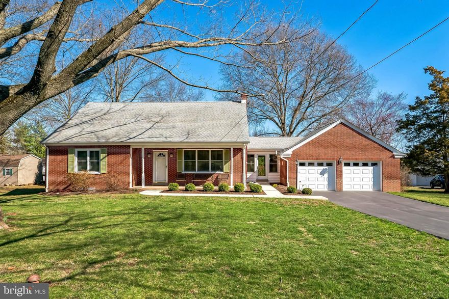 Welcome to this meticulously maintained and absolutely adorable Cape Cod home, nestled on a beautifully landscaped three -quarter-acre lot in the award winning North Penn School District.  Bursting with curb appeal this one of a kind property offers space, comfort,  and thoughtful features throughout.  Step into the sunlit living room where a triple window bathes the space in natural light. A convenient coat closet adds functinality.  Adjacent is the cheerful breakfast room that flows into the updated kitchen complete with custom 42 inch cabinets including specialty compartments,  a lazy susan,  granite countertops and elegant molding. The kitchen opens to a cozy breezeway style den , featuring a vaulted wooden ceiling, 12 inch ceramic tiled floor and sliders front and back allowing for seamless enjoyment of the park like setting.  The main level boasts two spacious bedrooms with good closet space  served by a a full tiled bath with a pedestal sink and linen closet.  Gleaming  wood floors and recessed lighting run throughout much of the first floor , adding warmth and style. Step right out to a tiered deck  and into a backyard oasis with a lovely paver floored gazebo. Here, there is an added bonus that the oversized shed houses an amazing workshop with electricity , work bench and many tools are to be included. Upstairs, you will find two additional large bedrooms with pretty pine wood flooring. Bedroom 3 includes insulated  attic and under eaves storage access, while bedroom 4 is oversized and features a full wall of custom closests.  A recently remodeled full bath showcases designer tile, a quartz vanity , linen closet and a sleek glass enclosed shower. This home's flexible floor plan allows you to choose your primary bedroom on either level, with plenty of space for home offices and hobbies as well as living space. There is even a whole house fan to keep things cool. The finished lower level family room is great for entertaining , while the unfinished area provides excellent storage and walk out access to the backyard. The oversized two-car garage includes a staircase to a fully floored loft with 220 amp service-ideal for a workshop or storage. Other highlights of this home include a gas powered generator, mostly Anderson and Pella windows and doors throughout , a backyard swale for excellent drainage, central alarm system and an underground hose leading to the garden area. This home is in an excellent location near shopping and the Northeast Extension of the turnpike. Pride of ownership is evident throughout this sparkling home . With its unique charm , spacious layout and thoughtful upgrades, this is one truly not to be missed!