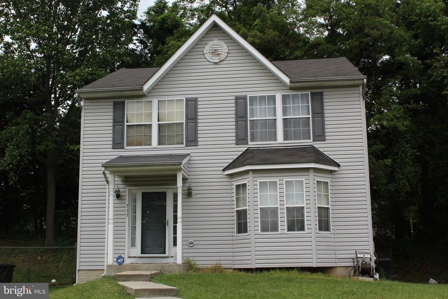 Welcome to this  3 bedroom 2.5 bath colonial style home interior pictures to come , Property needs little TLC .  Features include formal living and dining rooms, crown molding, and eat-in kitchen with a walkout  that backs to woods.  Lower level is finished and includes a  full bathroom, wood burning fireplace, and storage space.  Upper level has a  master bedroom   including full garden  bath and two additional ample bedrooms with walk-in closets and washer/dryer closet.  This property is nestled in a Cul de sac and convenient to community events, restaurants, and shopping as well as easy access to commuter routes 695, 70, and 40. Interior pictures to coming soon , Sellers in process of packing . Remove shoes or put on booties at the front door. Turn off all lights.