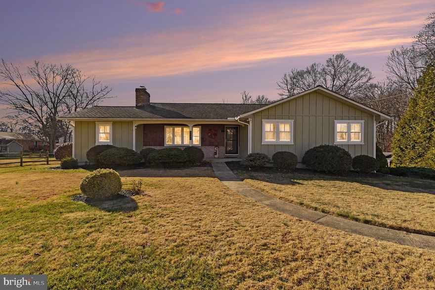 Nestled in the serene Adams Heights Community, this charming Ranch-Style home offers a perfect blend of comfort and modern living. This meticulously maintained property featuring three spacious bedrooms and three full bathrooms along with finished basement ensuring ample room for relaxation and privacy. Step inside to discover a warm ambiance enhanced by hardwood floors and luxury vinyl plank throughout. The heart of the home is the Updated, Remodeled Eat-in Kitchen in 2021 is  equipped with stainless steel appliances, quartz countertops, custom maple cabinets with gray stain, white subway tile backsplash and a cozy breakfast area, perfect for casual dining. The adjoining dining area and living room, leads to family room with a brick fireplace and glass doors that creates an inviting space for gatherings. The primary suite features a luxurious updated bathroom with a tile surround walk-in shower and vanity with quartz top ensuring a private retreat. Outside, the 0.84-acre lot offers a tranquil escape,  backing to lush trees and a gentle stream, providing a picturesque view from the screened in porch or blustone  patio. The partly wooded landscape invites nature lovers to explore and unwind. Backyard is partially fenced and goes beyond fencing on both sides and the rear  into the stream and has an Amish Built Shed.  There is a Overhead Garage door that opens to an unfinshed space with a  Generator Panel and Shelving. Conveniently located on a cul-de-sac with an asphalt driveway, this home combines peaceful living with easy access to nearby amenities. Experience the perfect blend of comfort, style, and nature in this delightful residence. Some of the many updates in this home include...2019 Roof, Gutters, Most Windows Hardi Board Batton Siding & Trim, Exterior Doors, Screen porch renovated. Kitchen Remodeled 2021, Primary Bath Remodeled 2020, Hall Bath Remodeled 2009. Exterior Wall Foam Insullation added 2006, Chimney partially Rebuilt 2018.